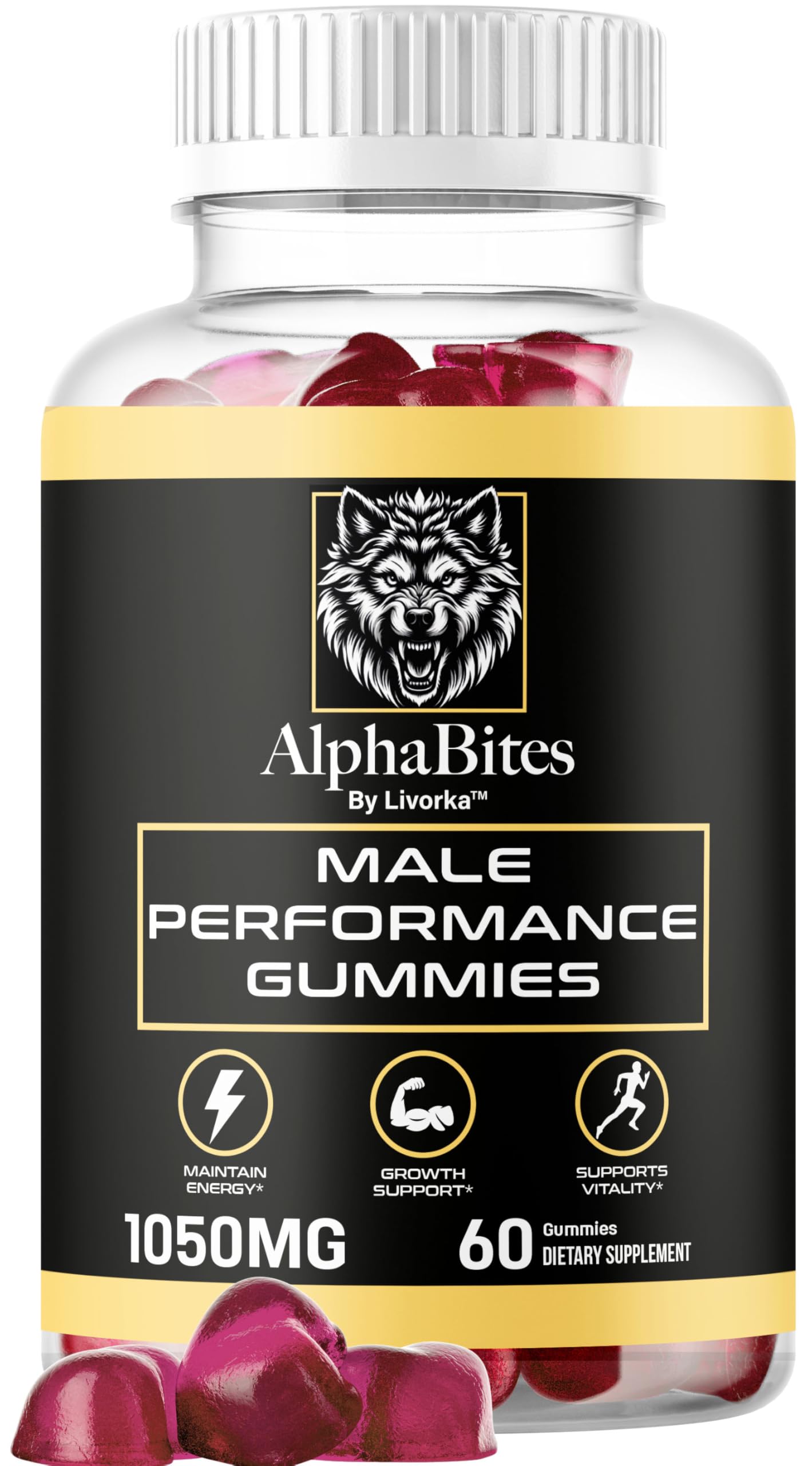LIVORKA Alpha Bites Gummy 60 Count