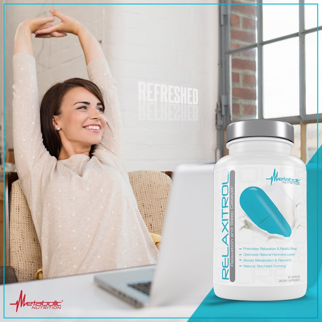 Metabolic Nutrition Relaxitrol - Relaxation and Sleep Catalyst Capsule, 60 Capsules