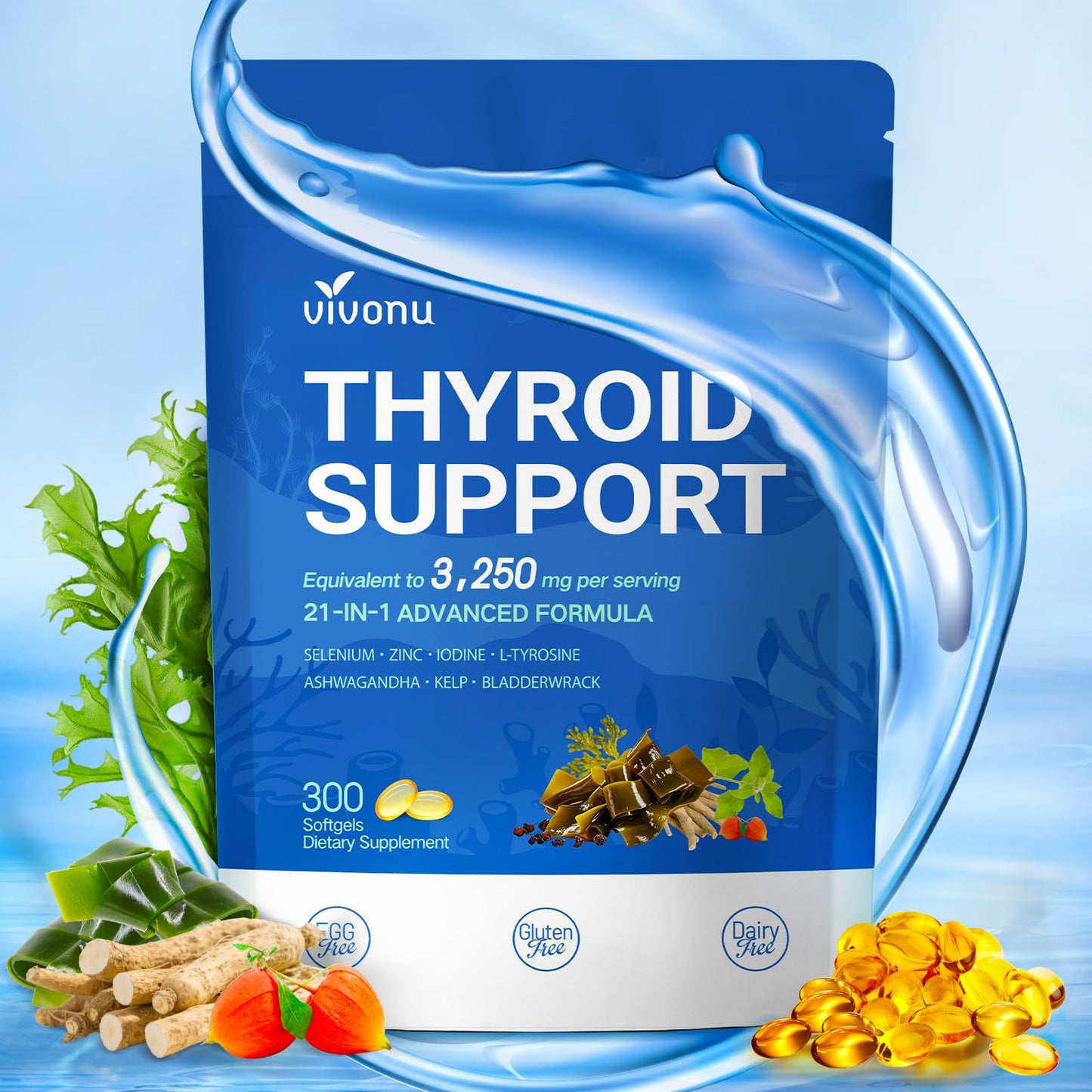 VivoNu Thyroid Support Supplement Capsule, 1 Count
