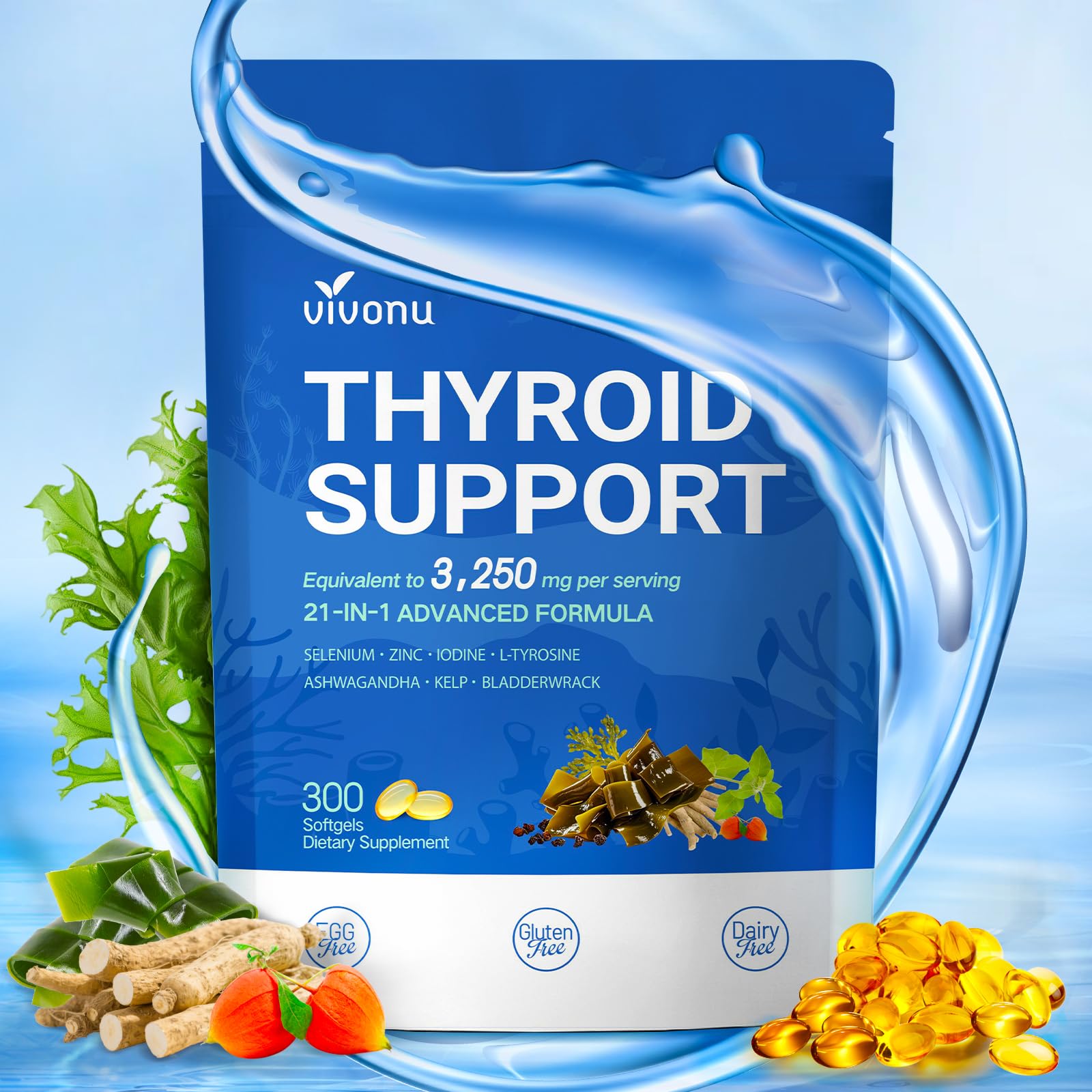 VivoNu Thyroid Support Supplement Capsule, 1 Count