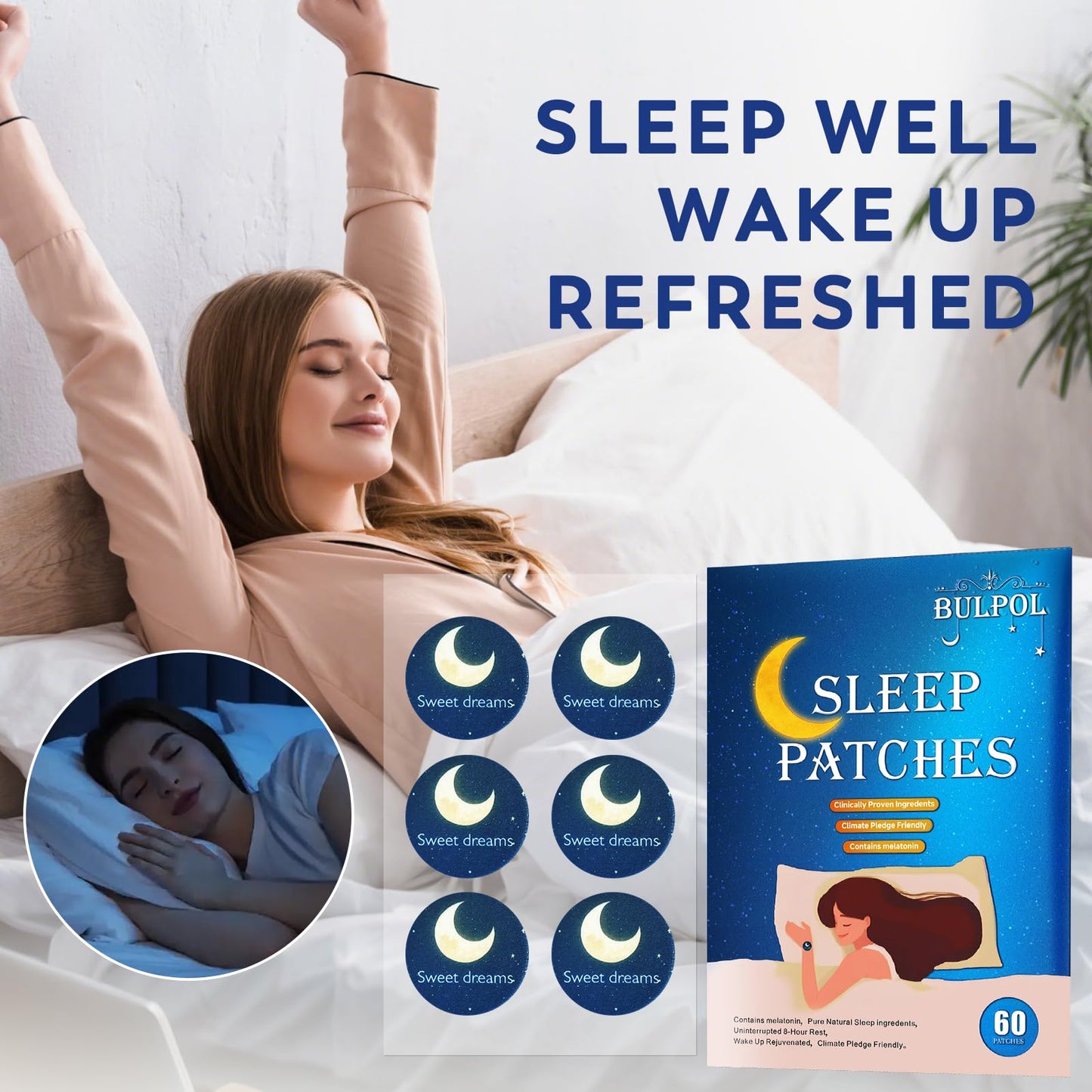 BULPOL Sleep Patches for Adults 60 Tablets