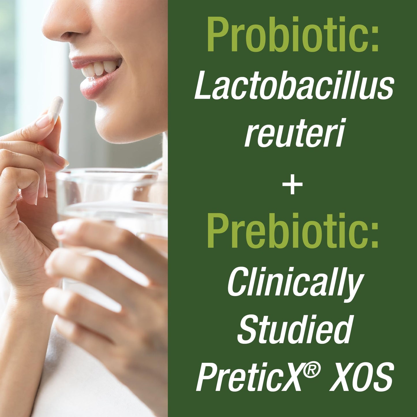 Peak Performance Lactobacillus Reuteri 50 Billion CFU Probiotic Capsule, 30 Count