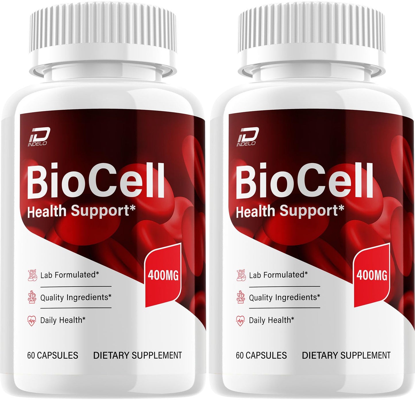 Indelo Bio Cell Capsules – BioCell Natural Blend Daily Health Supplement, 120 Capsules