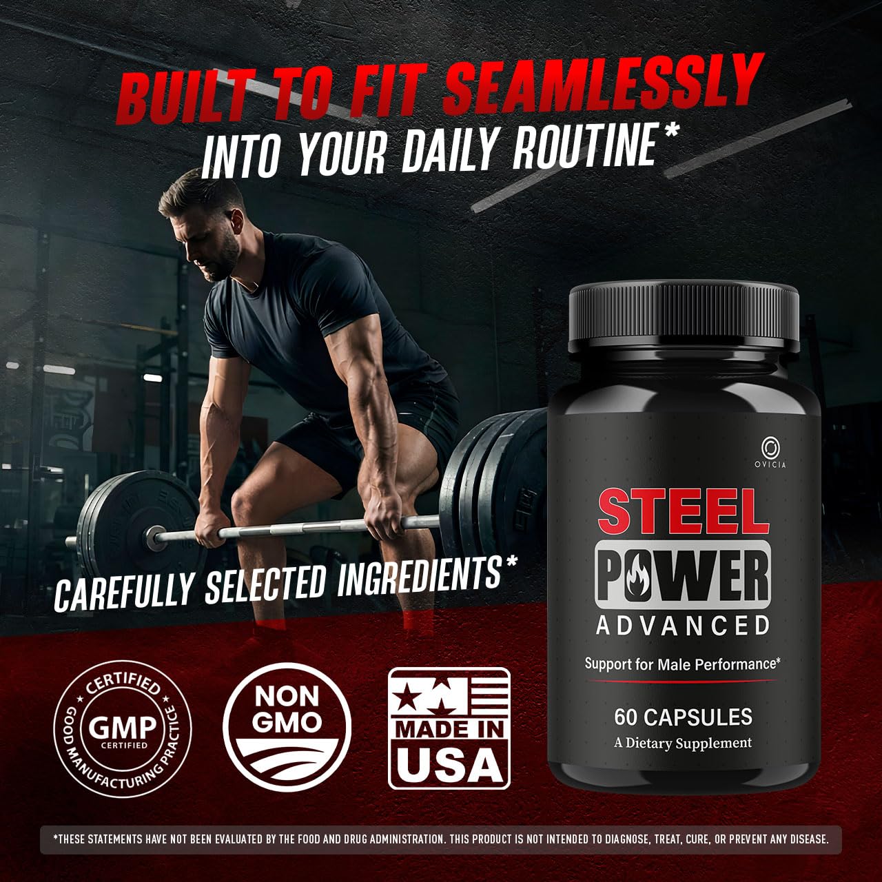 OVICIA Steel Power 120 Capsules