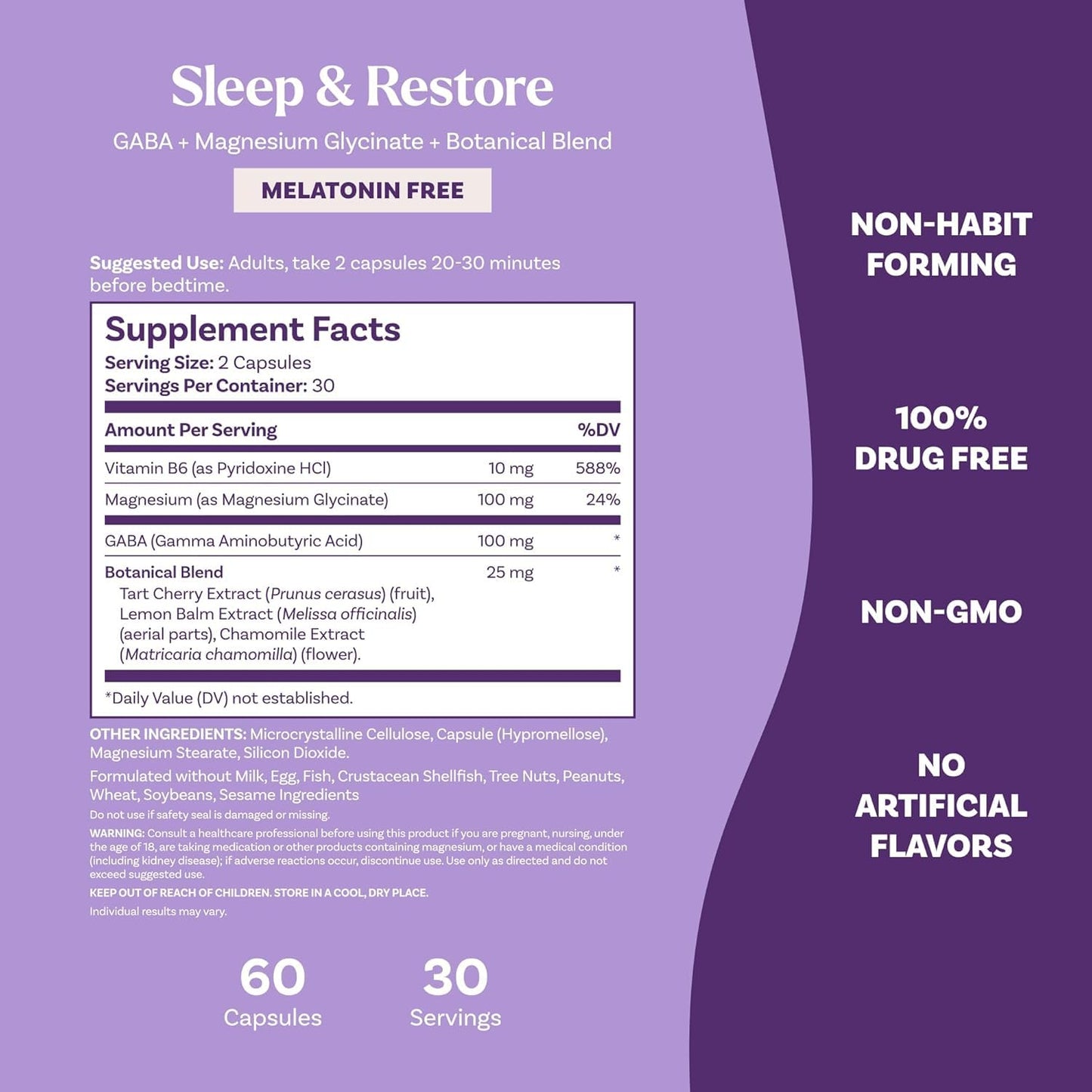 Natrol Sleep & Restore Capsules 120 Capsules