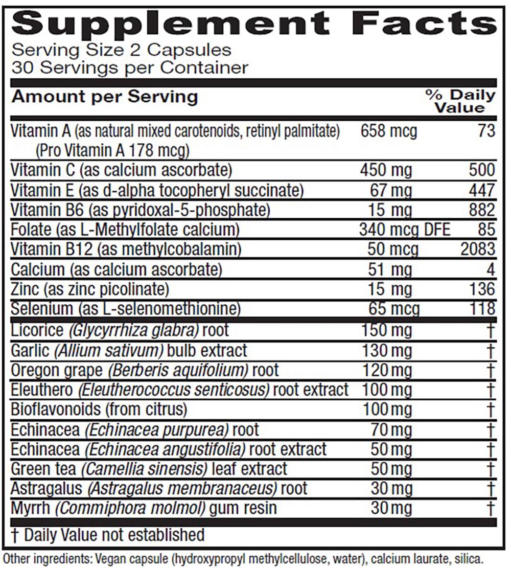 Vitanica Immune Symmetry Immune Support Vegan 60 Capsules
