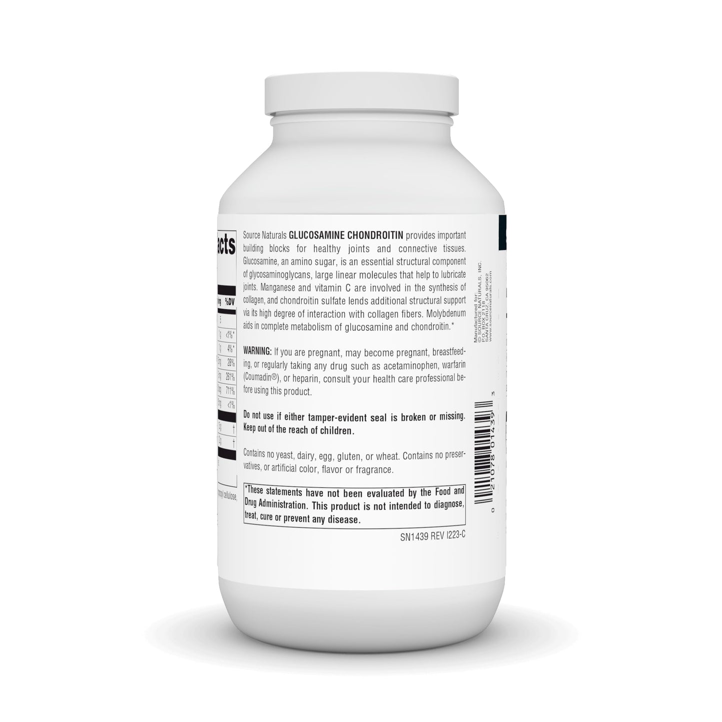 Source Naturals Extra Strength Glucosamine Chondroitin 240 Tablets