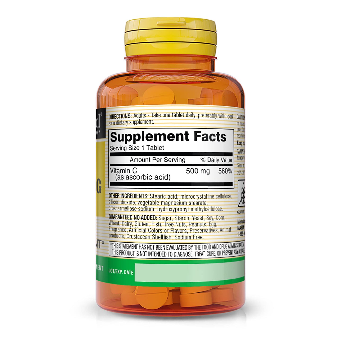 Mason Natural Vitamin C 500 mg Tablets, 300 Tablets