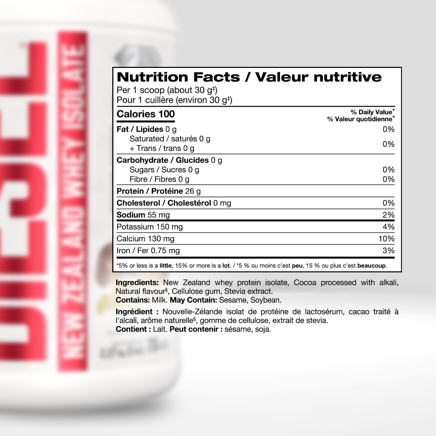 PERFECT SPORTS Diesel 100% New Zealand Whey Protein Isolate Powder, Chocolate Peanut Butter, 80 Servings