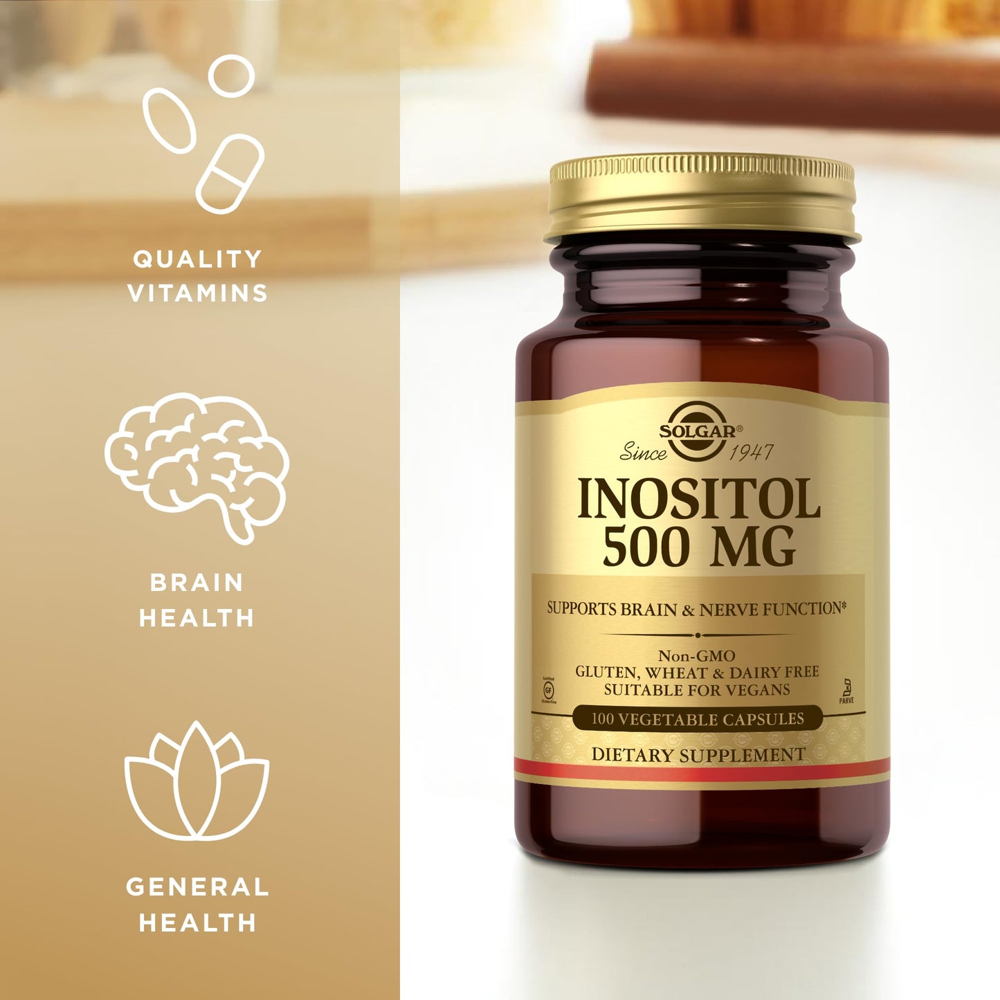 Solgar Inositol 500 mg Capsules 100 Count