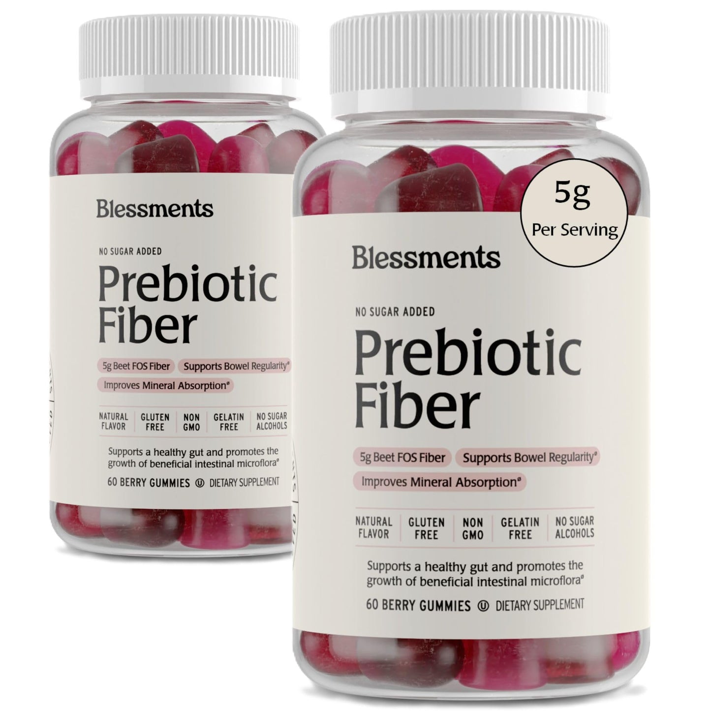 Blessments Prebiotic Fiber Gummies 120 Count