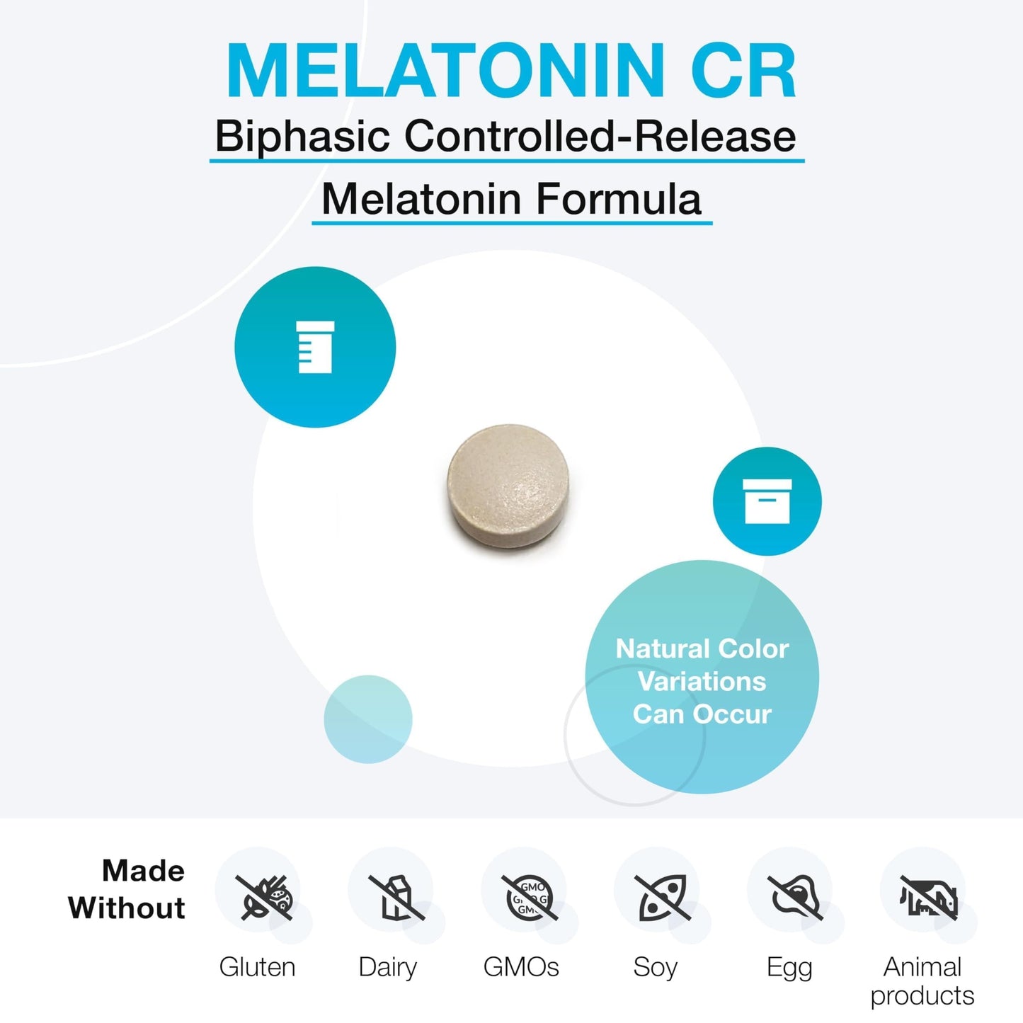 XYMOGEN Melatonin CR 5mg Extended Release Tablets, 180 Tablets