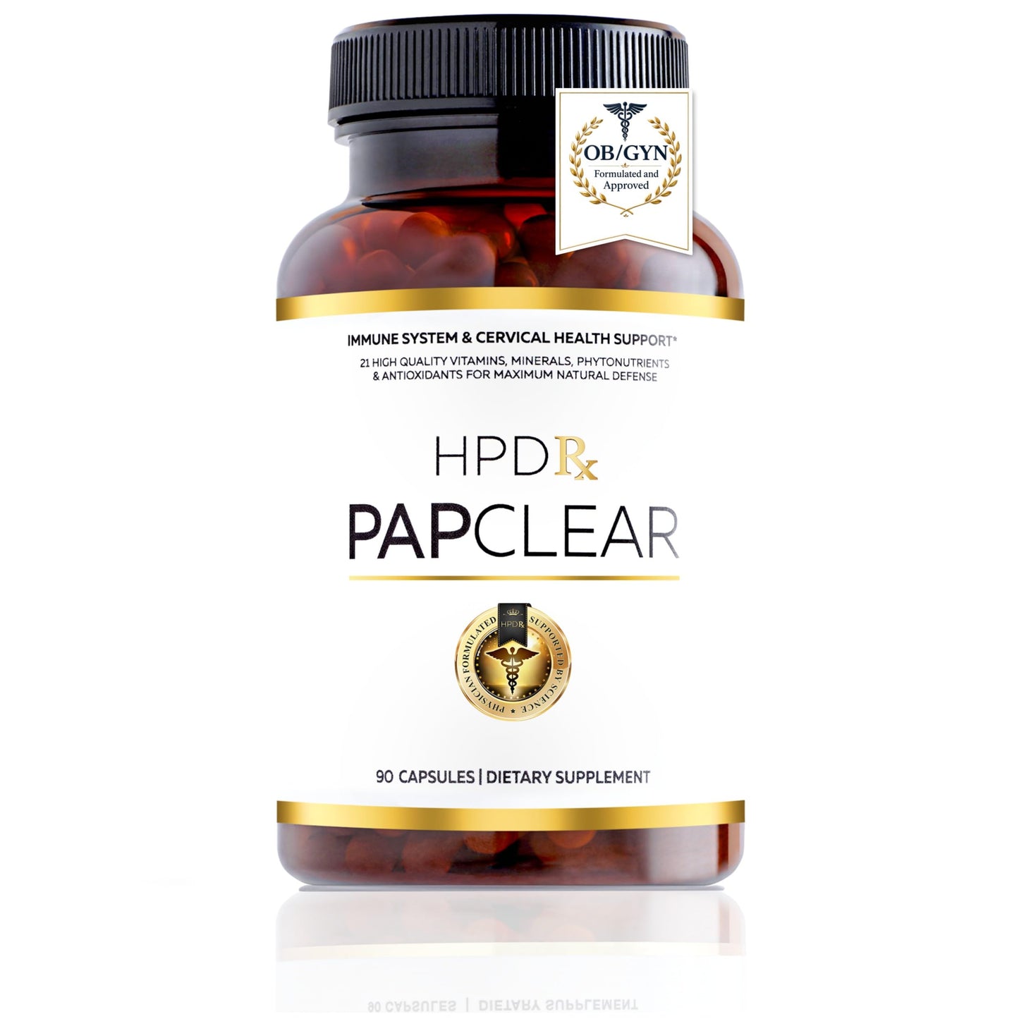 HPD Rx PAPCLEAR OB/GYN Formulated Immune Support Supplement Capsule, 90 Count