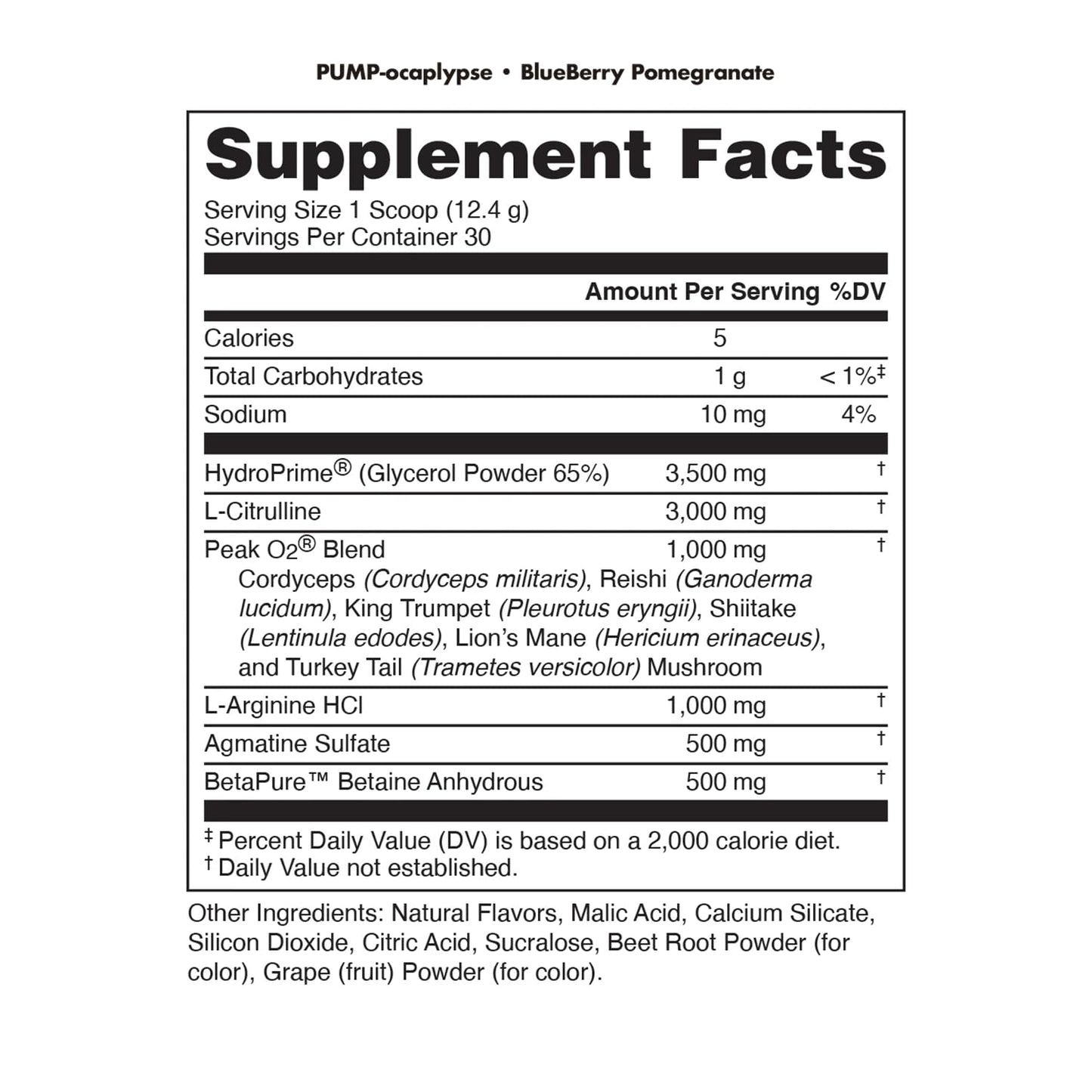 Bucked Up Pump-ocalypse Blueberry Pomegranate Powder 13.1 oz