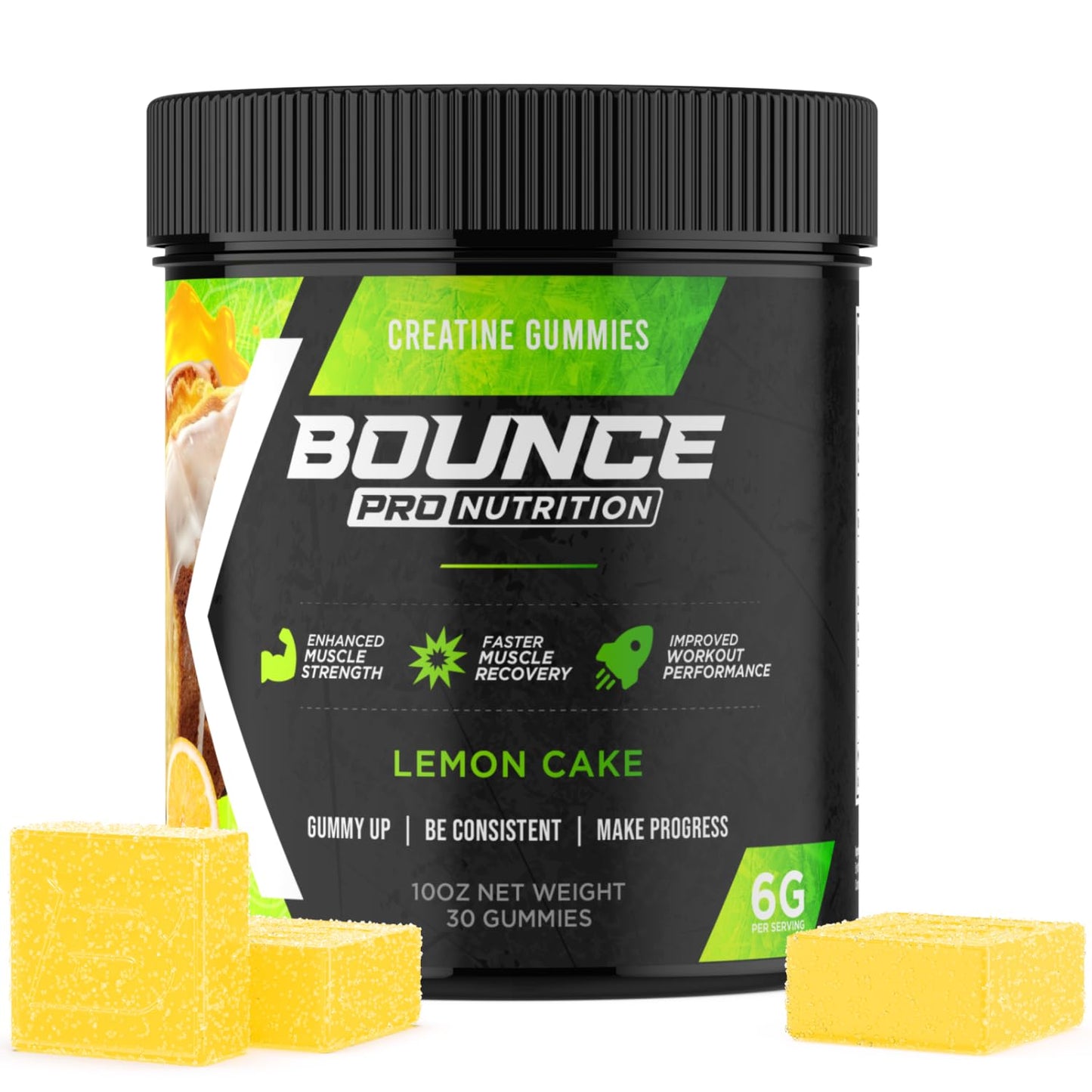 Bounce Pro Creatine Monohydrate Gummies, 30 Count