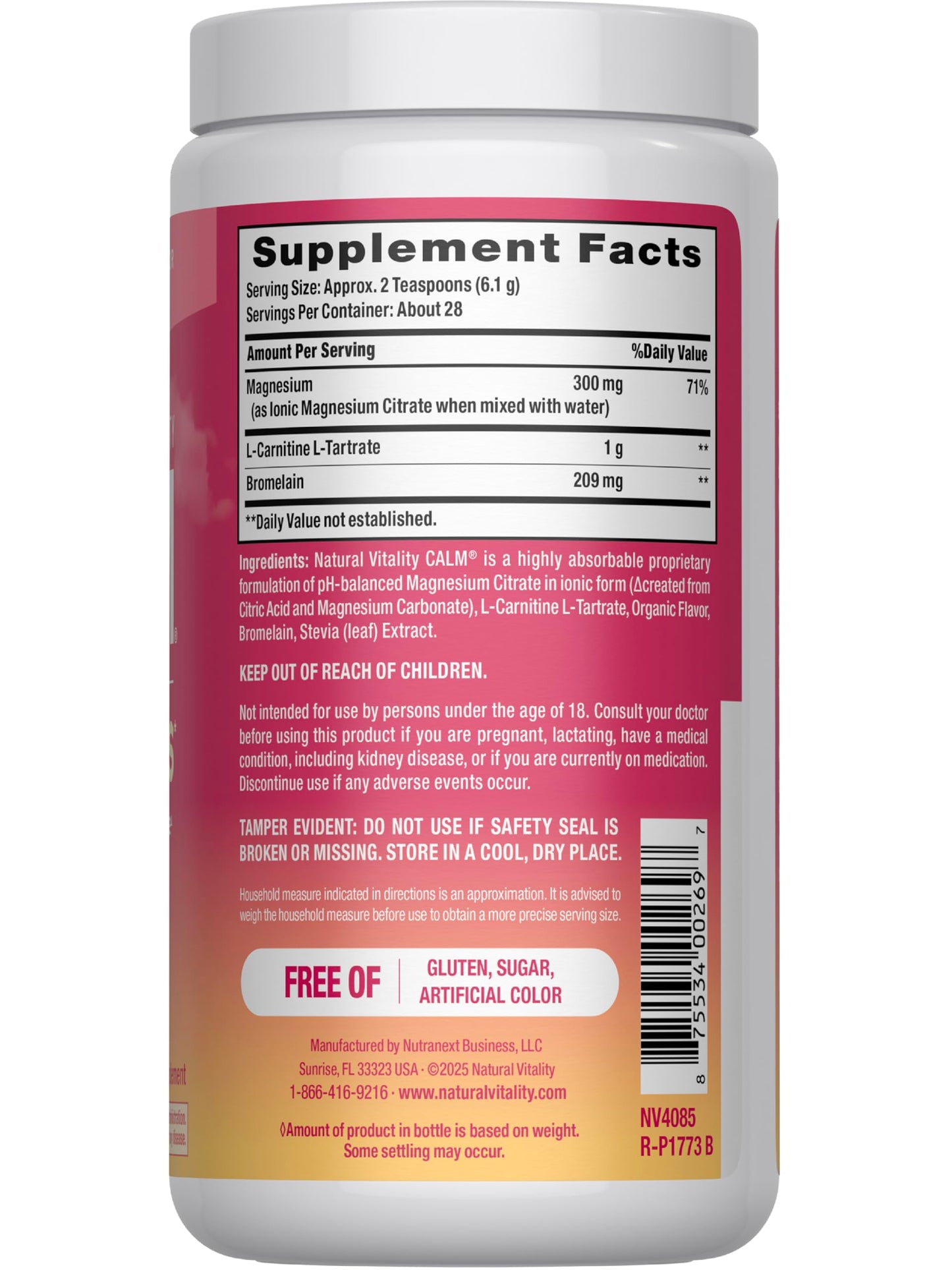 Natural Vitality Calm Muscles Powder 6