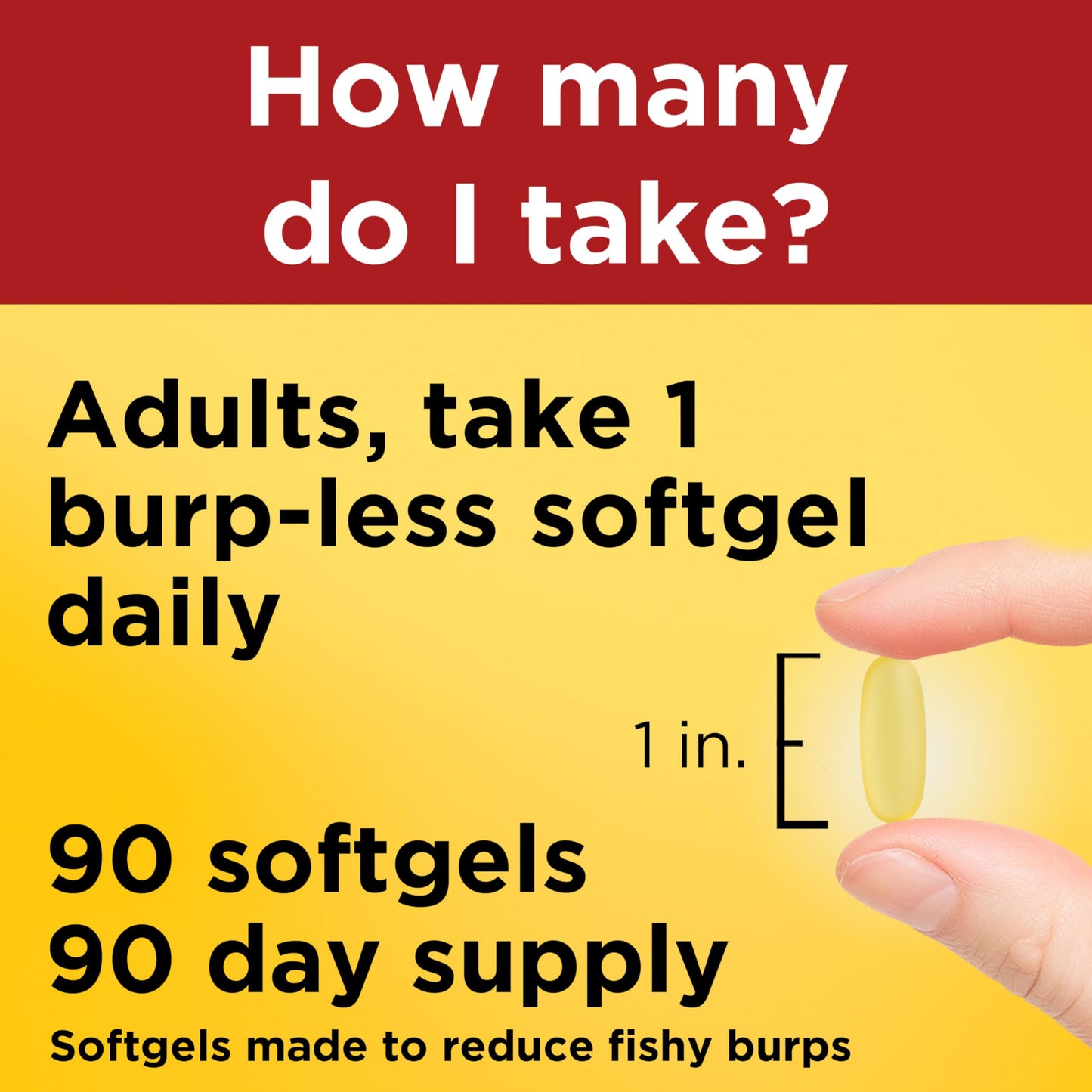 Nature Made Burp Less Ultra Omega 3 Fish Oil 1400mg Softgel, 90 Softgels