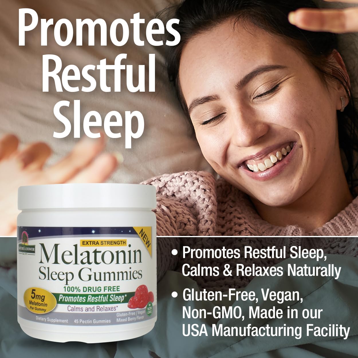 Nature's Answer Melatonin Sleep Gummies 5mg 1 Count
