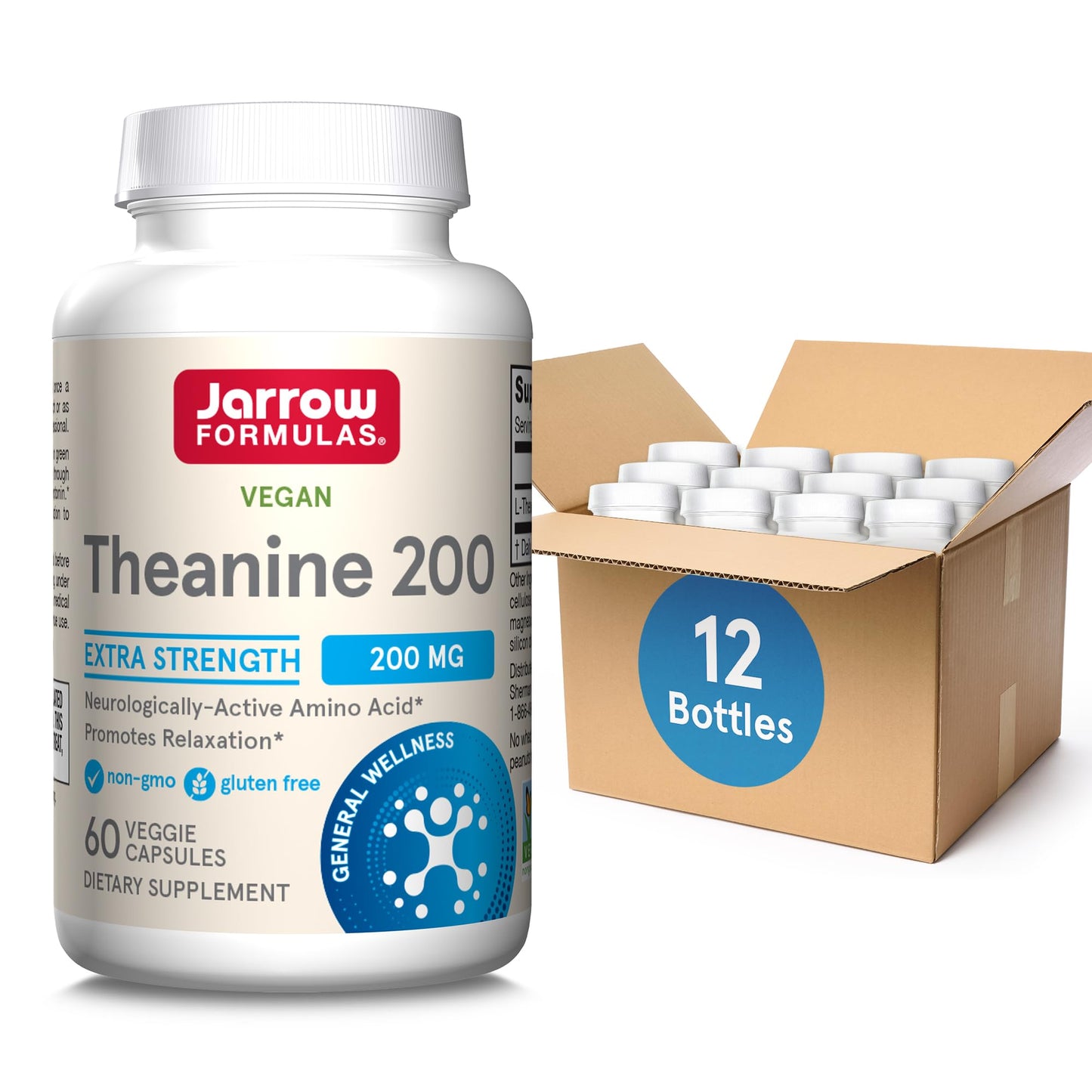 Jarrow Formulas Extra Strength Theanine 200 mg Capsules 720