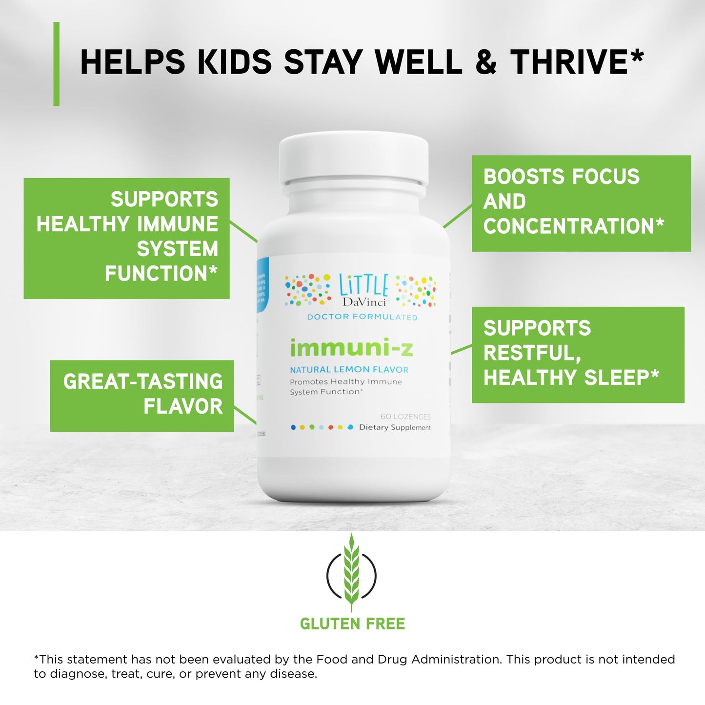 DAVINCI Immuni-z Kids Zinc Capsule, 60 Count