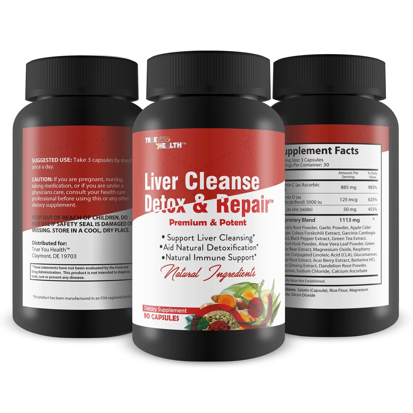 Generic Liver Cleanse Detox & Repair - Liver, Kidney & Colon Cleanse - Herbal Liver Support Capsule, 1 Count