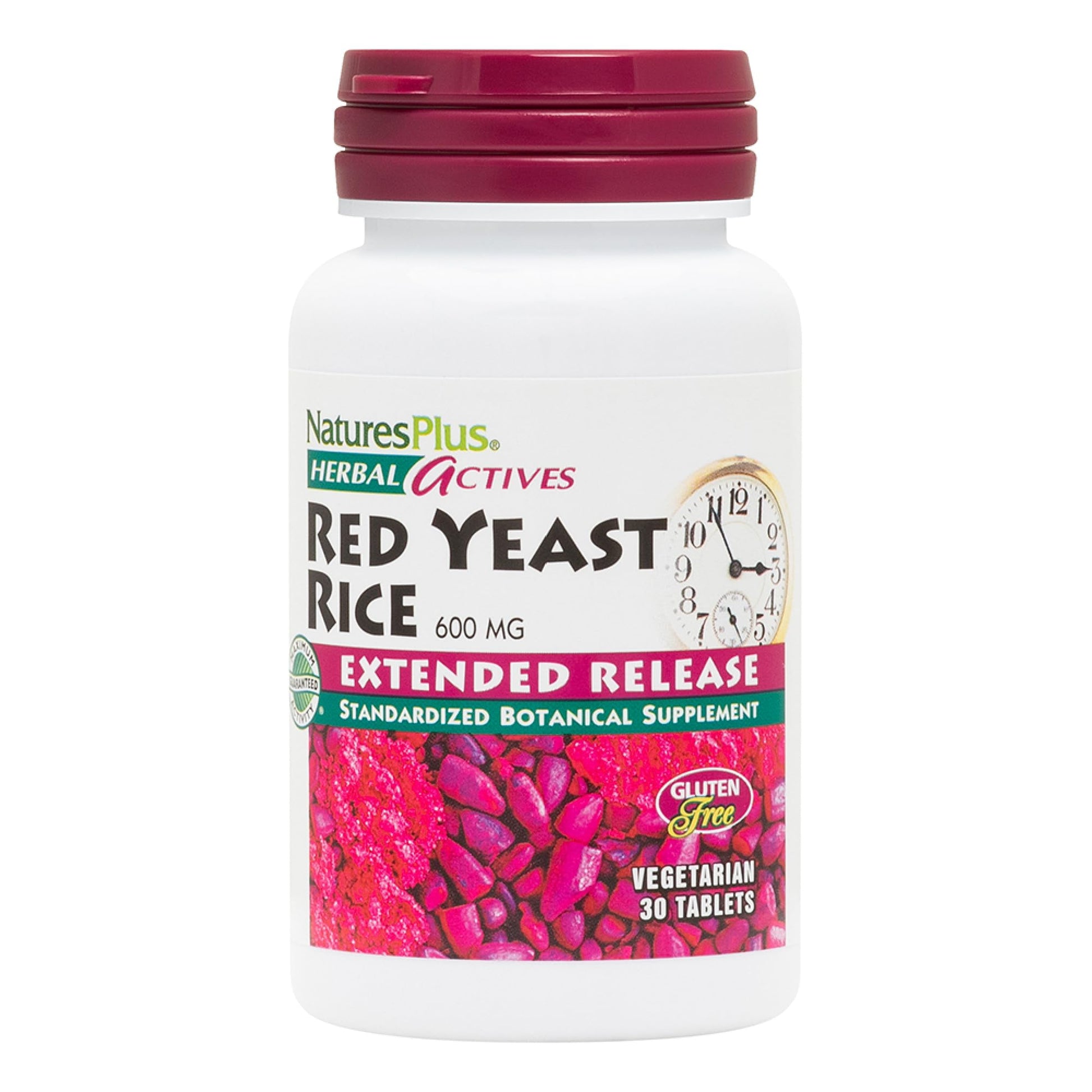 NaturesPlus Herbal Actives Red Yeast Rice Extended Release 30 Tablets