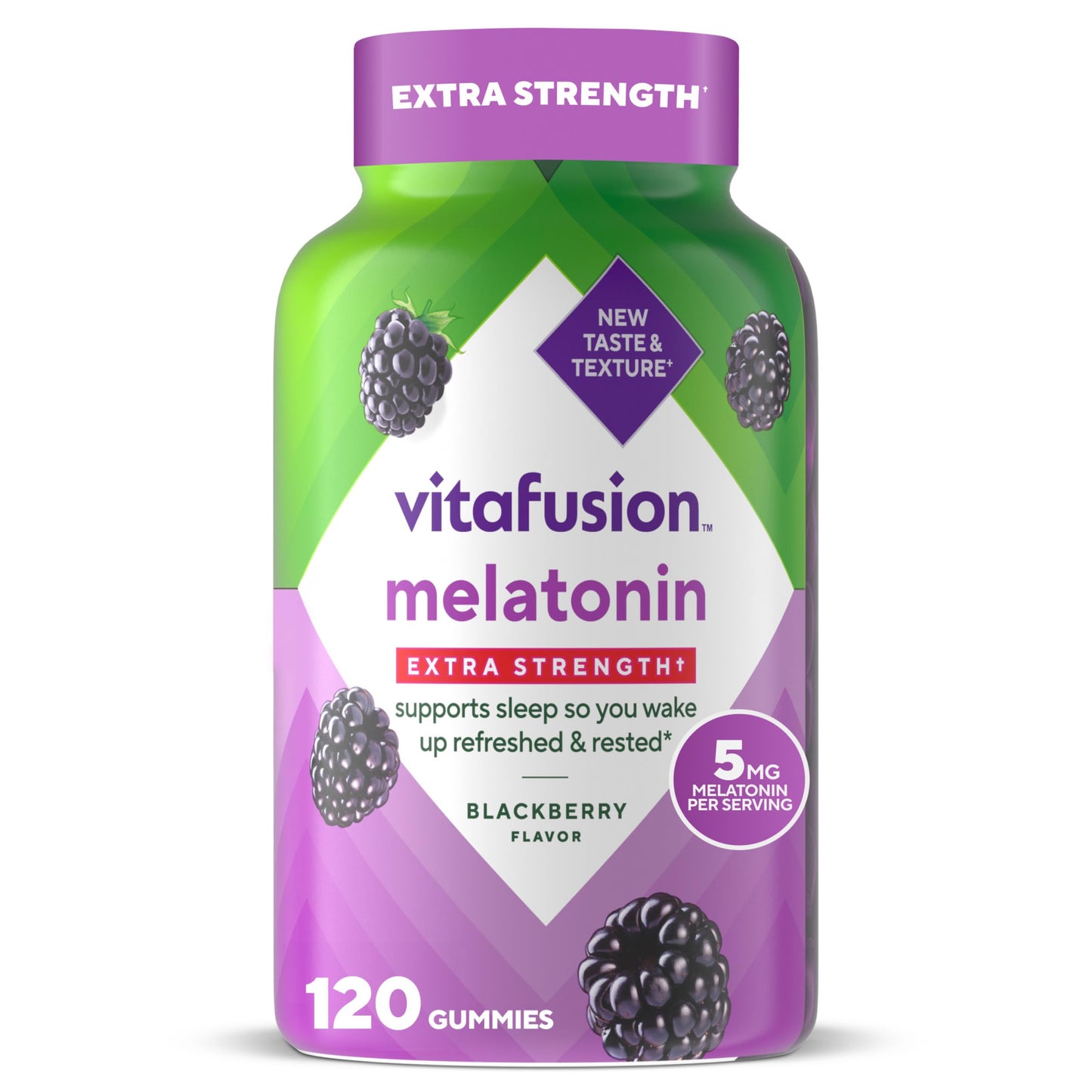 Vitafusion Extra Strength Melatonin Gummy Vitamins, 5mg, 120 ct