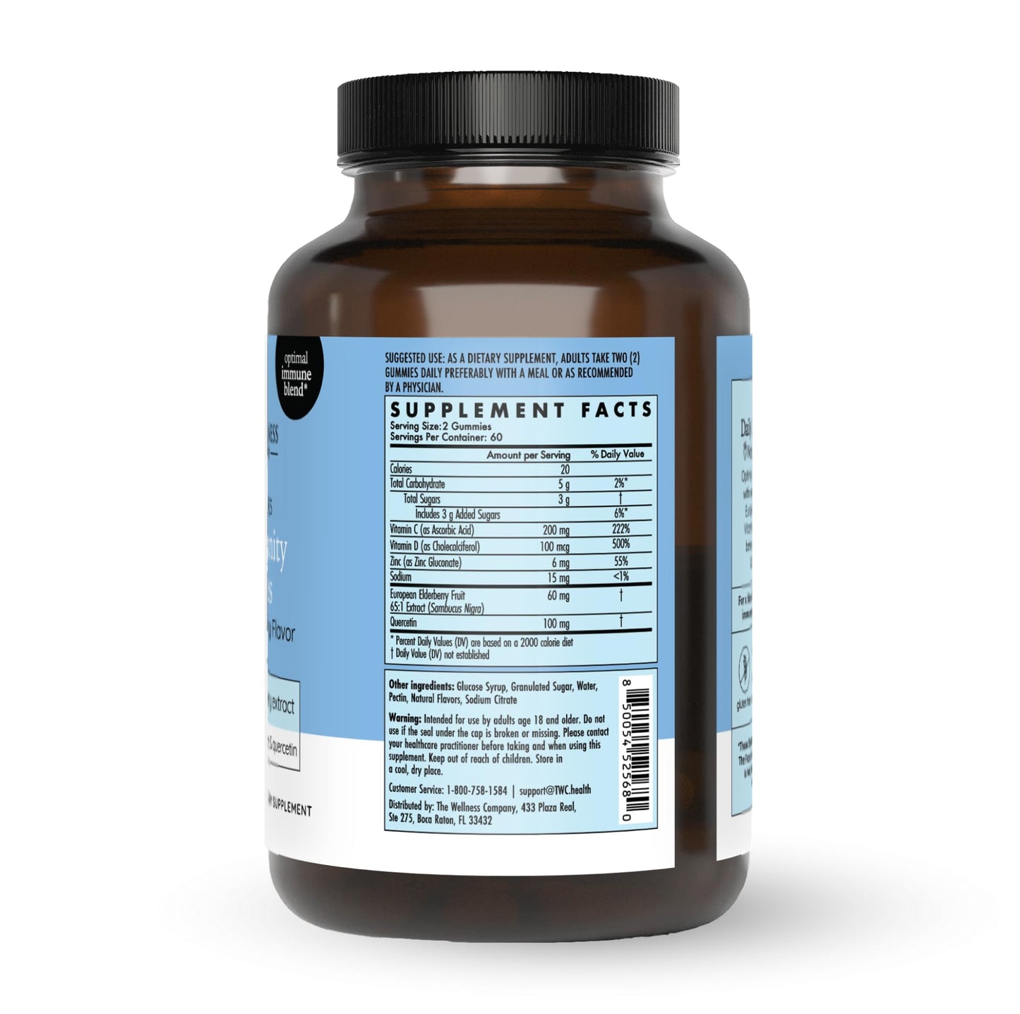 The Wellness Company Daily Immunity Gummies 120 Count