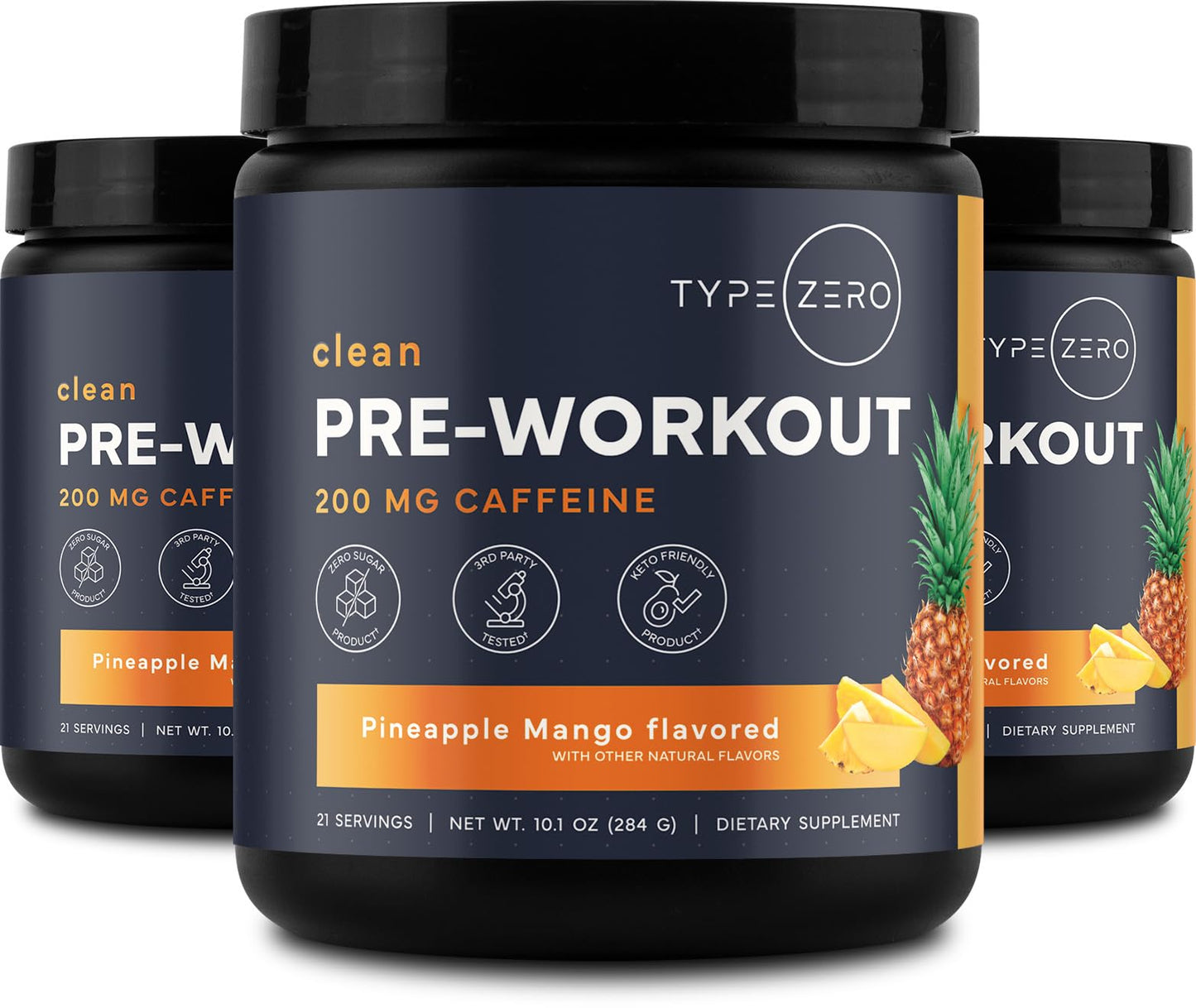Type Zero Clean Pre Workout Powder 10.1 Ounce