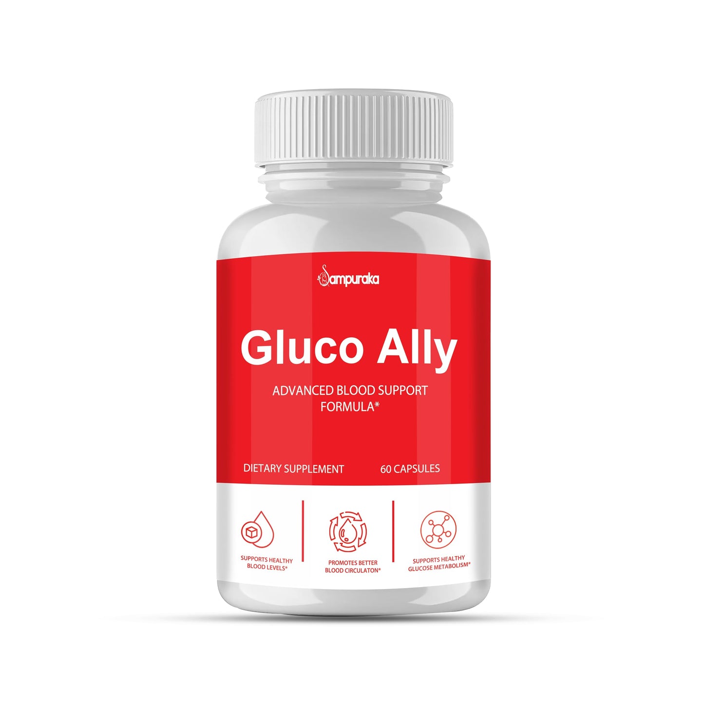 Sampuraka Gluco Ally New Advanced Formula Made in USA Capsule 1