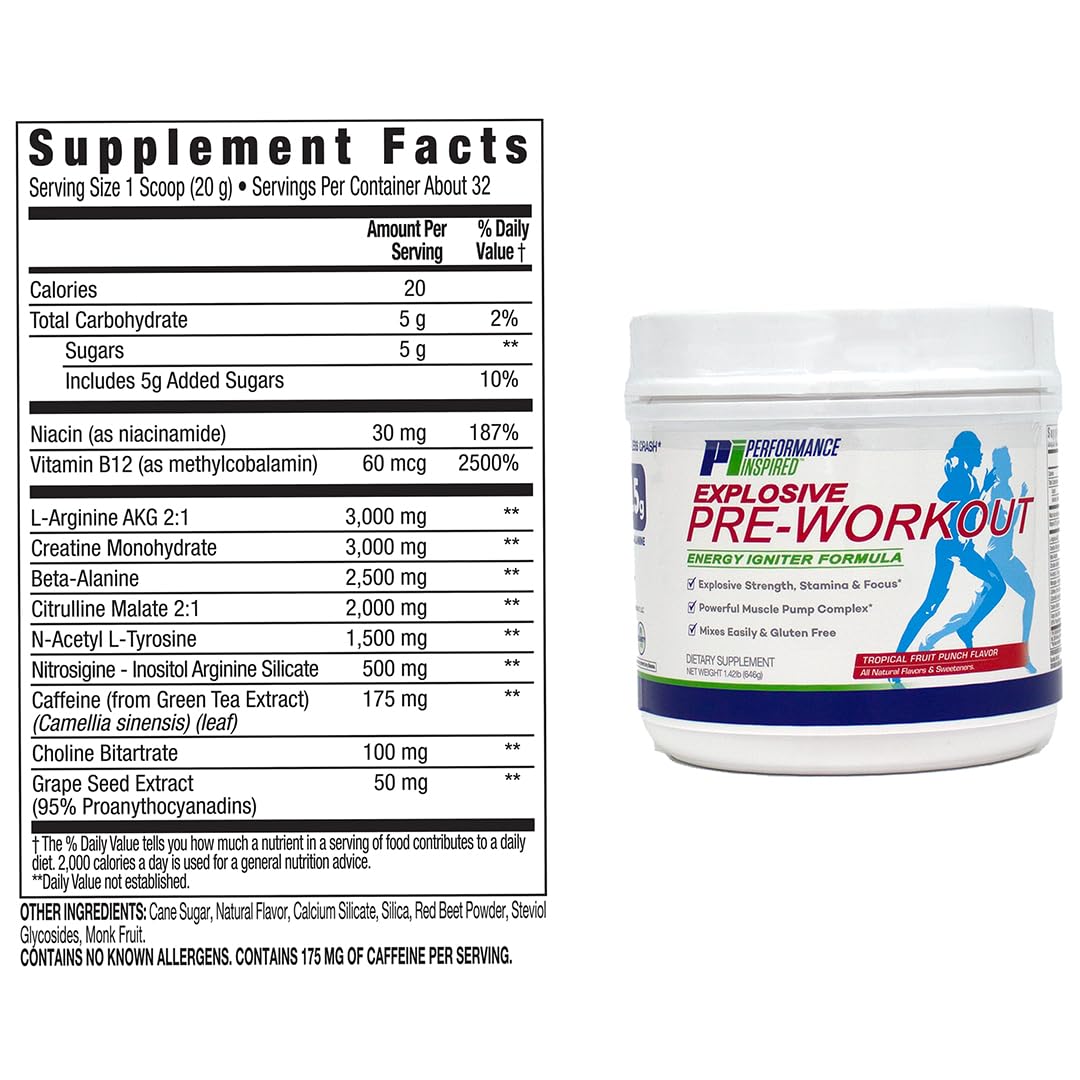 Performance Inspired Pre-Workout Powder 22.72 oz