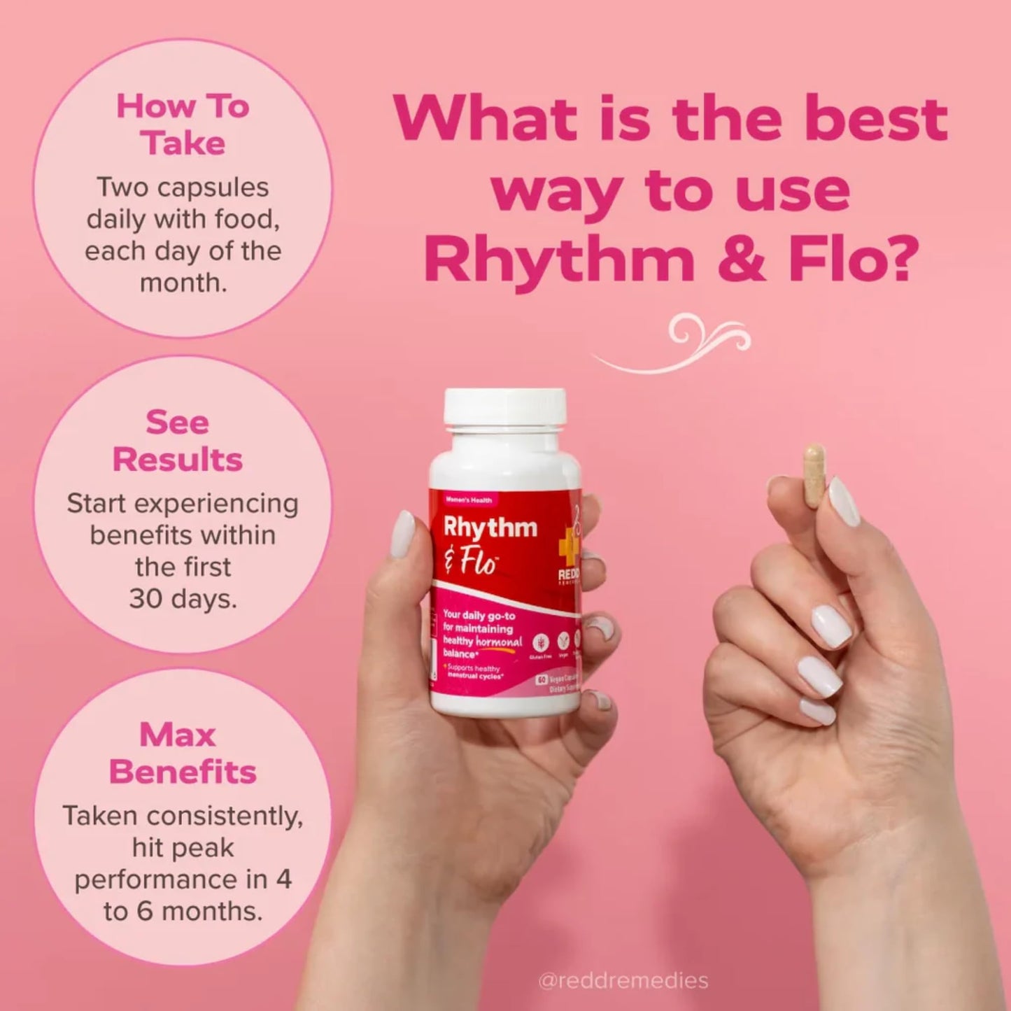 Redd Remedies Rhythm & Flo 60 Capsules