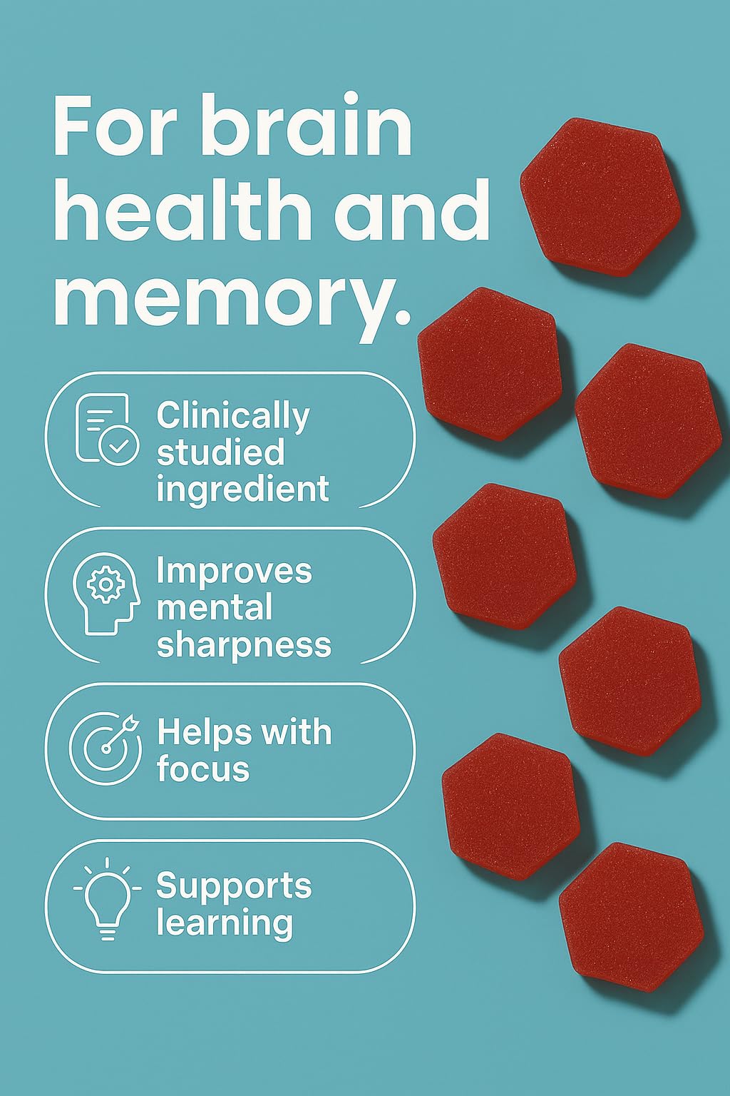 myVitalboost Nootropic Gummies 120 Gummies