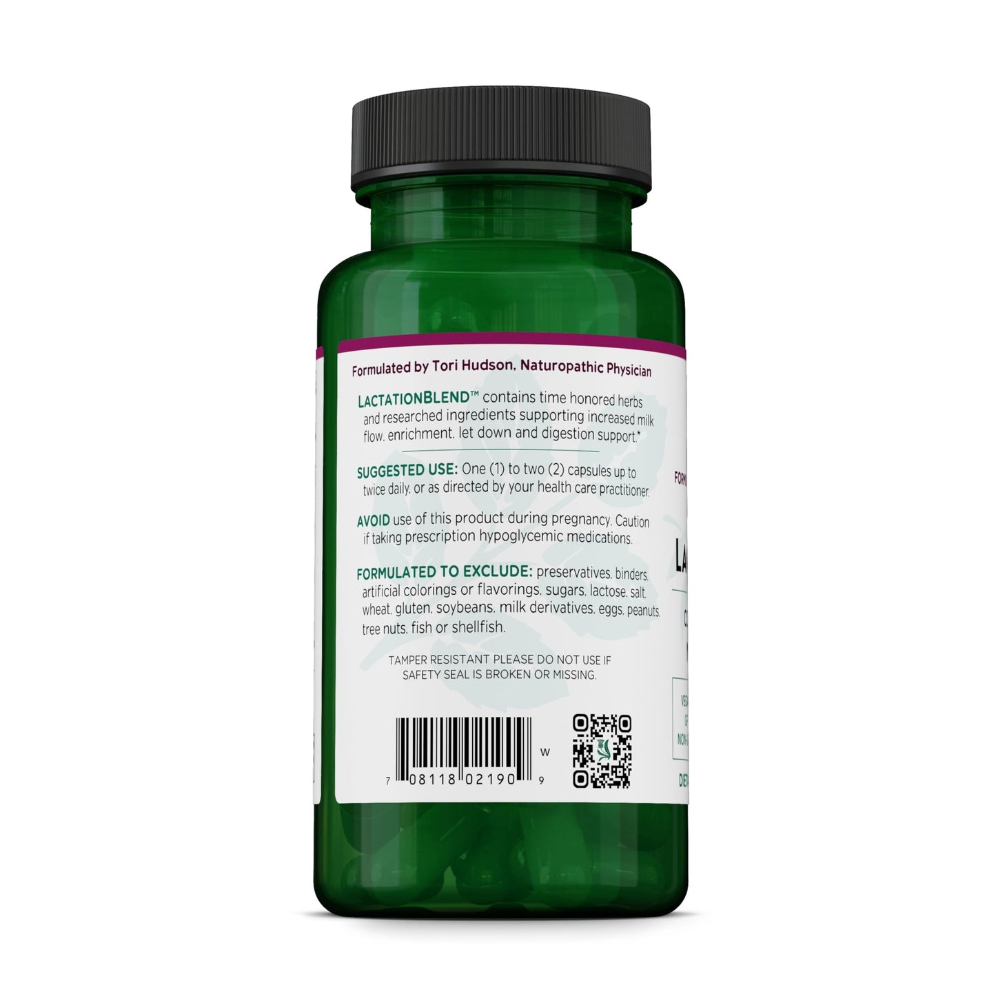Vitanica LactationBlend Lactation Supplement for Increased Breast Milk Supply and Flow, with Fennel, Milk Thistle, Fenugreek, Non-GMO, Vegan, 60 Capsules