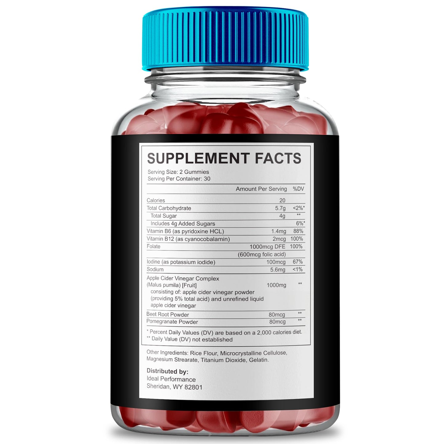 Ideal Performance Blue Bear Gummies 120 Gummies