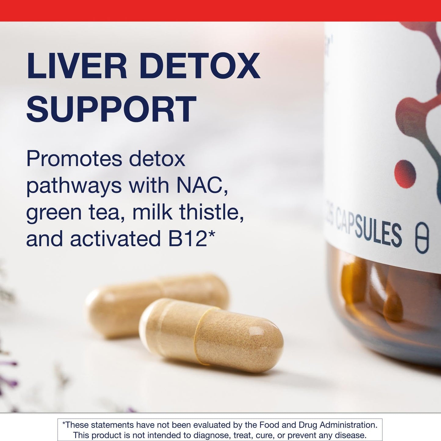 Metagenics AdvaClear Daily Detox Support with B Vitamins, Zinc & Pantothenic Acid, 126 Capsules