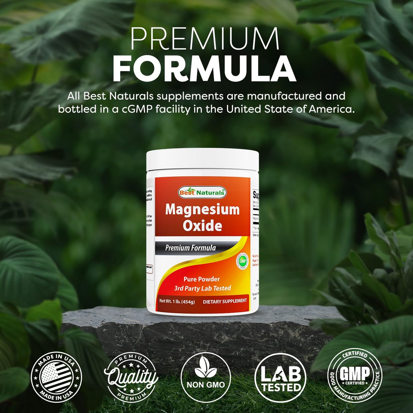 Best Naturals Magnesium Oxide Powder 16 Ounce