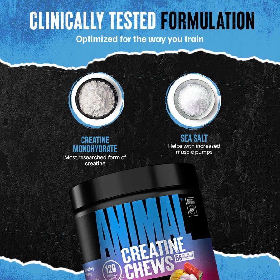 Animal Creatine Chews Chewable Tablets 120 Tablets