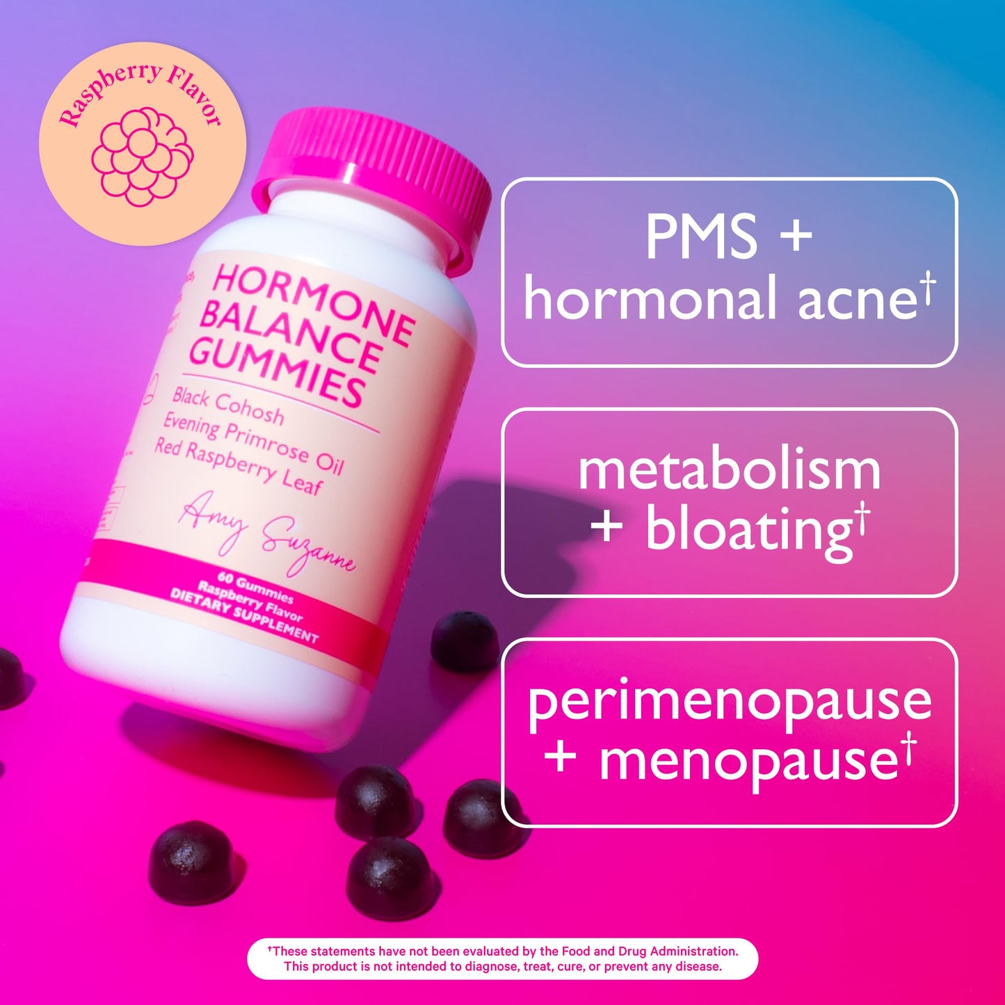 Amy Suzanne Hormone Balance Gummies for Women 60 Count