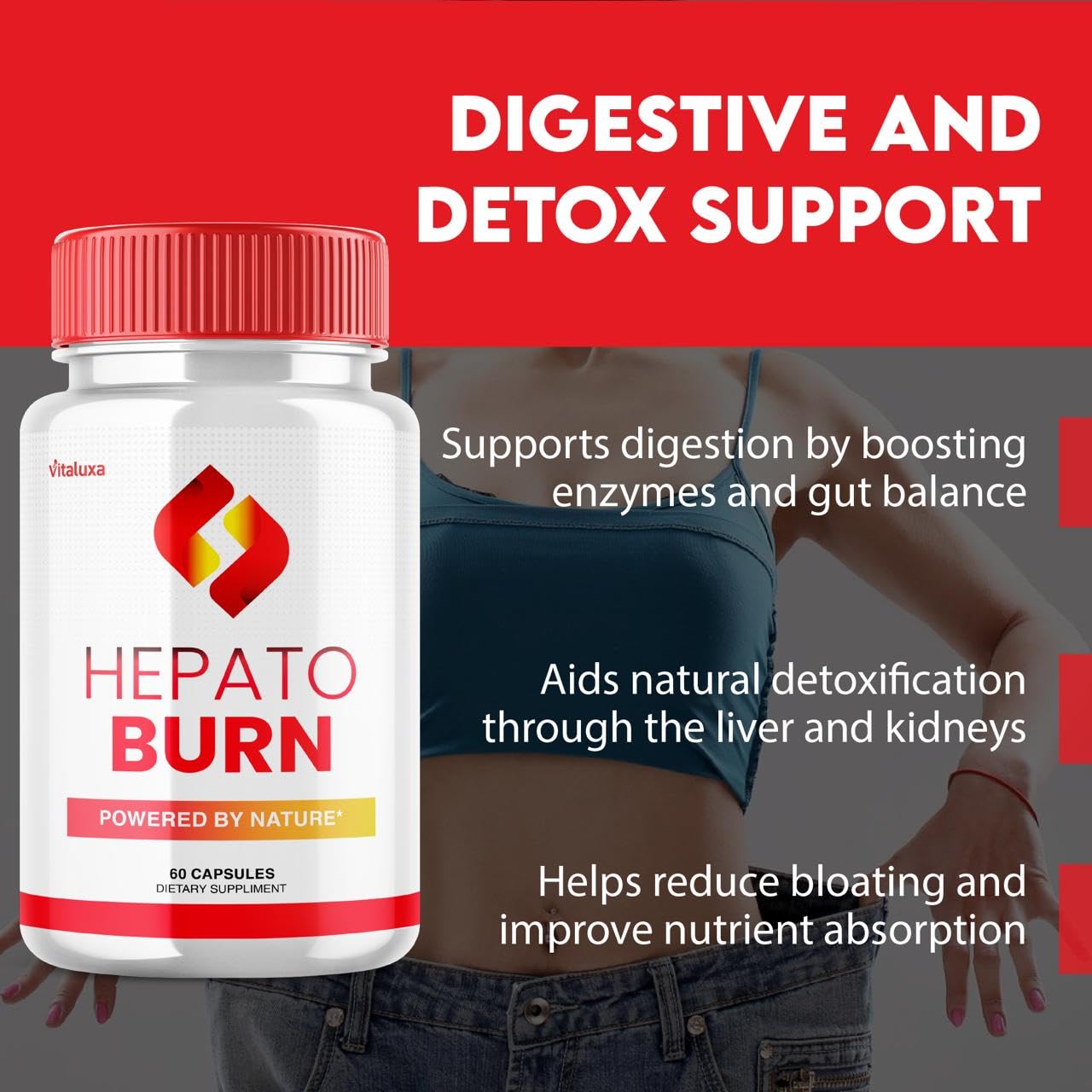 Vitaluxa HepatoBurn Capsules 120 Capsules