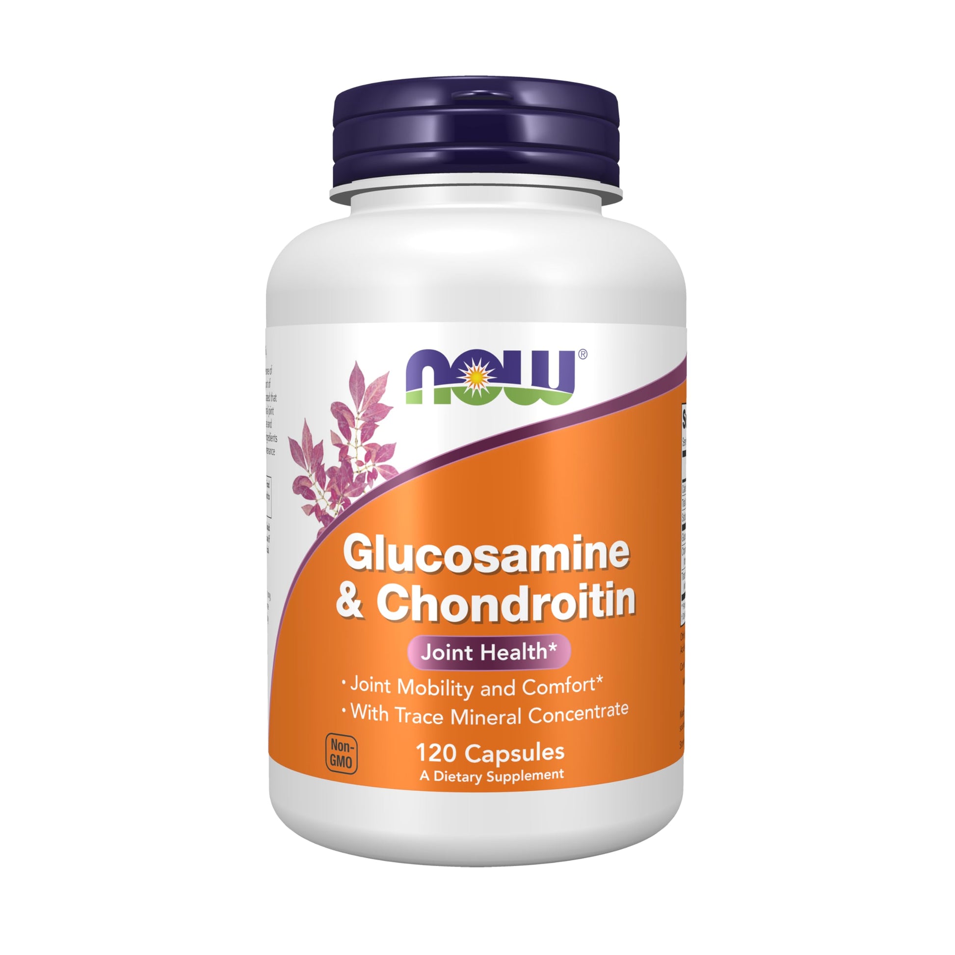 NOW Foods Glucosamine & Chondroitin with Trace Mineral Concentrate and Alfalfa Capsules, 120 Capsules