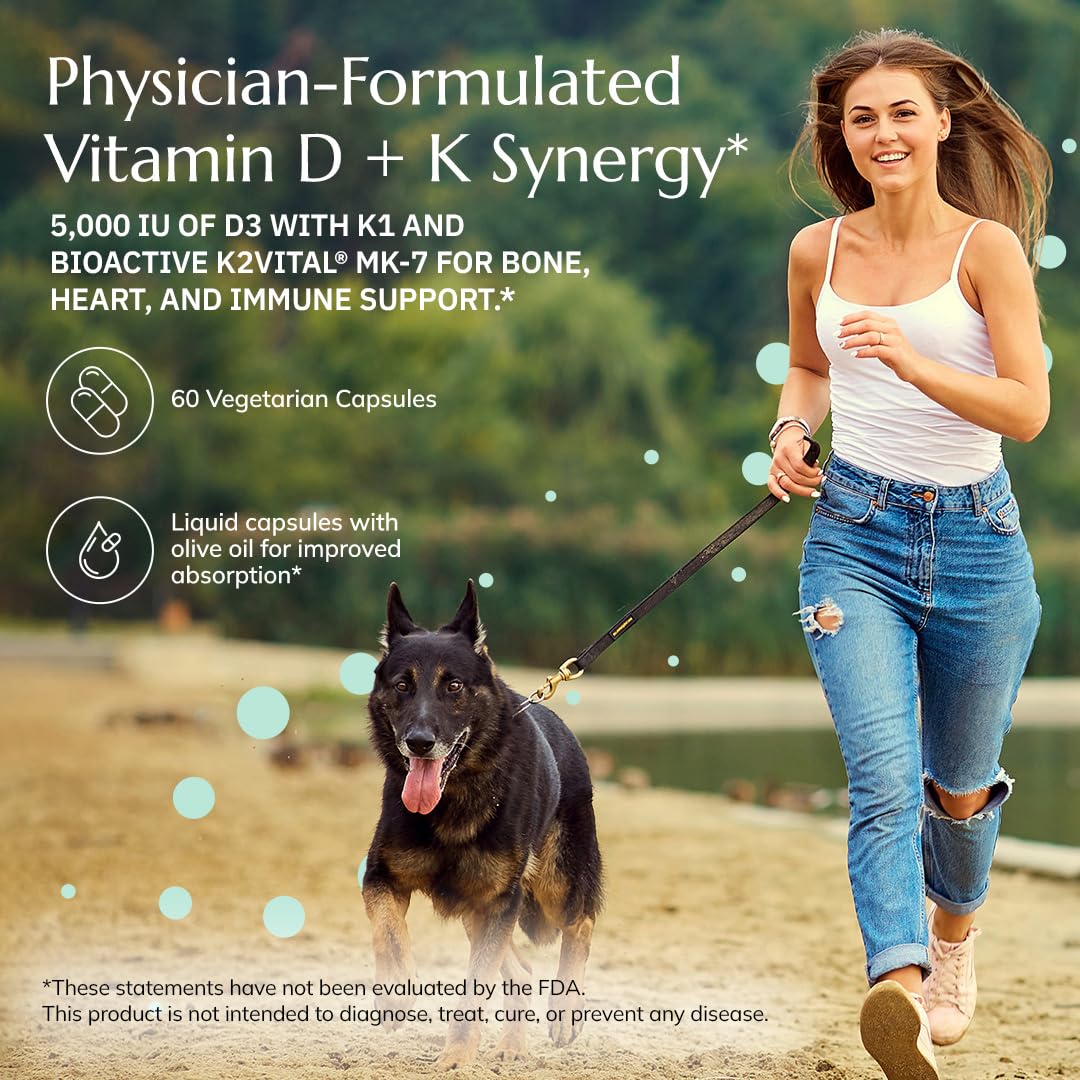 Neurobiologix Vitamin D3 5000 IU with K1 & K2 Capsule, 1 Count