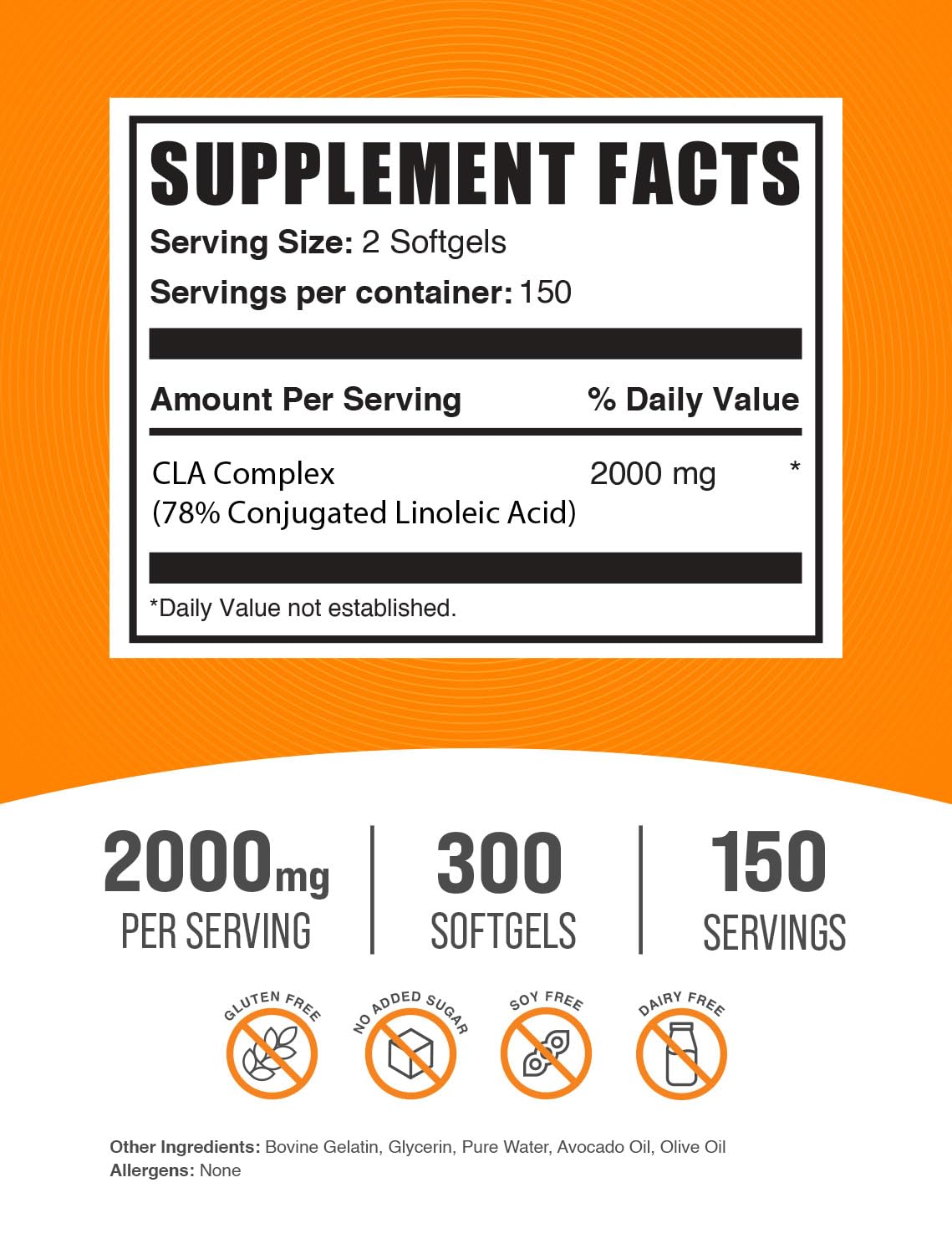 BulkSupplements CLA 2000mg Softgel & Capsules Bundle, 540 Softgels & Capsules