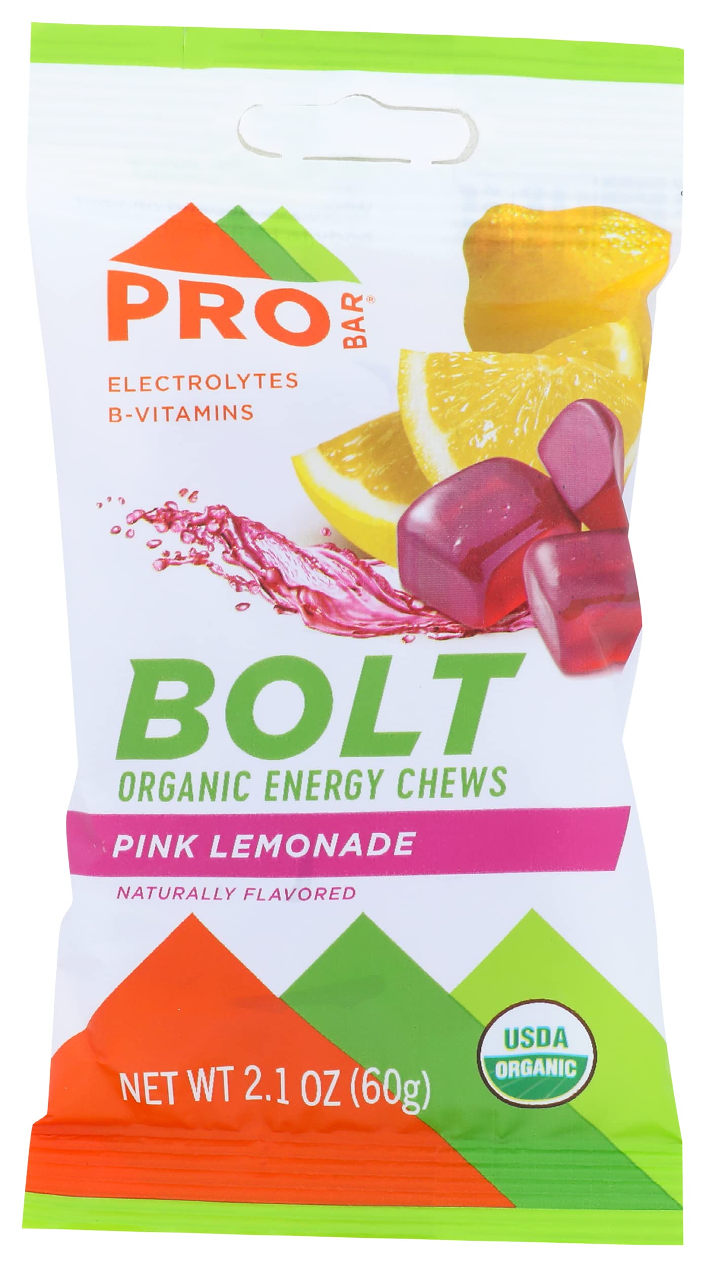Probar Bolt Energy Chews Organic Pink Lemonade Flavor, 25.2 Ounces