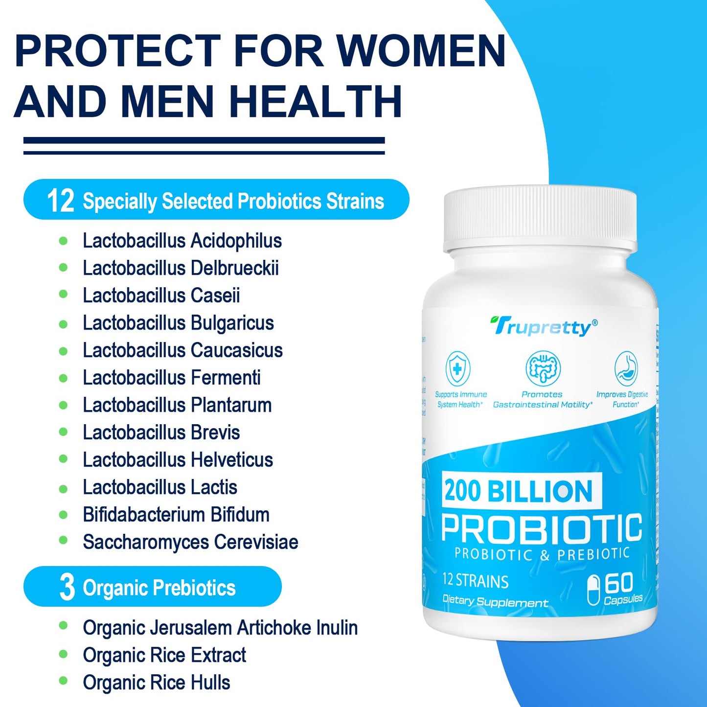 Trupretty Probiotic Capsule 60 Count