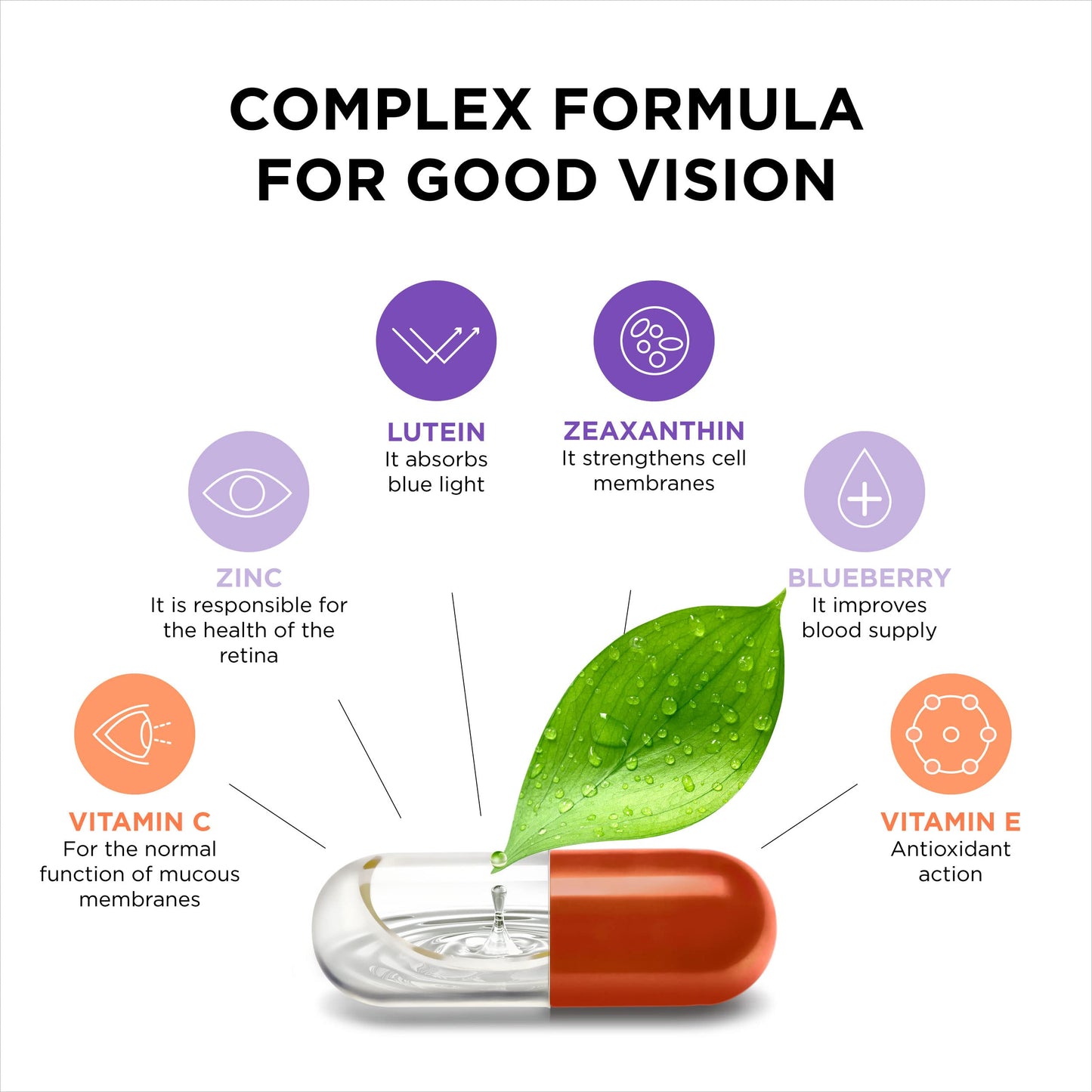 ZeaForce Excellent Vision Capsule, 30 Count