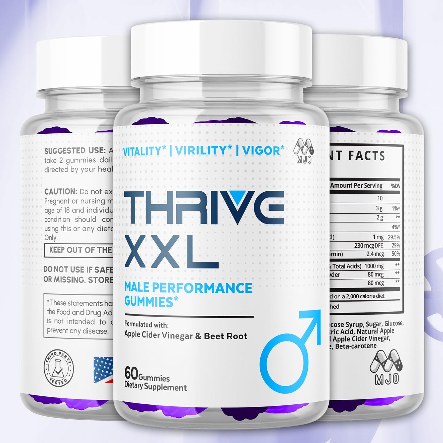 MJO Thrive XXL Gummies 300 Gummies
