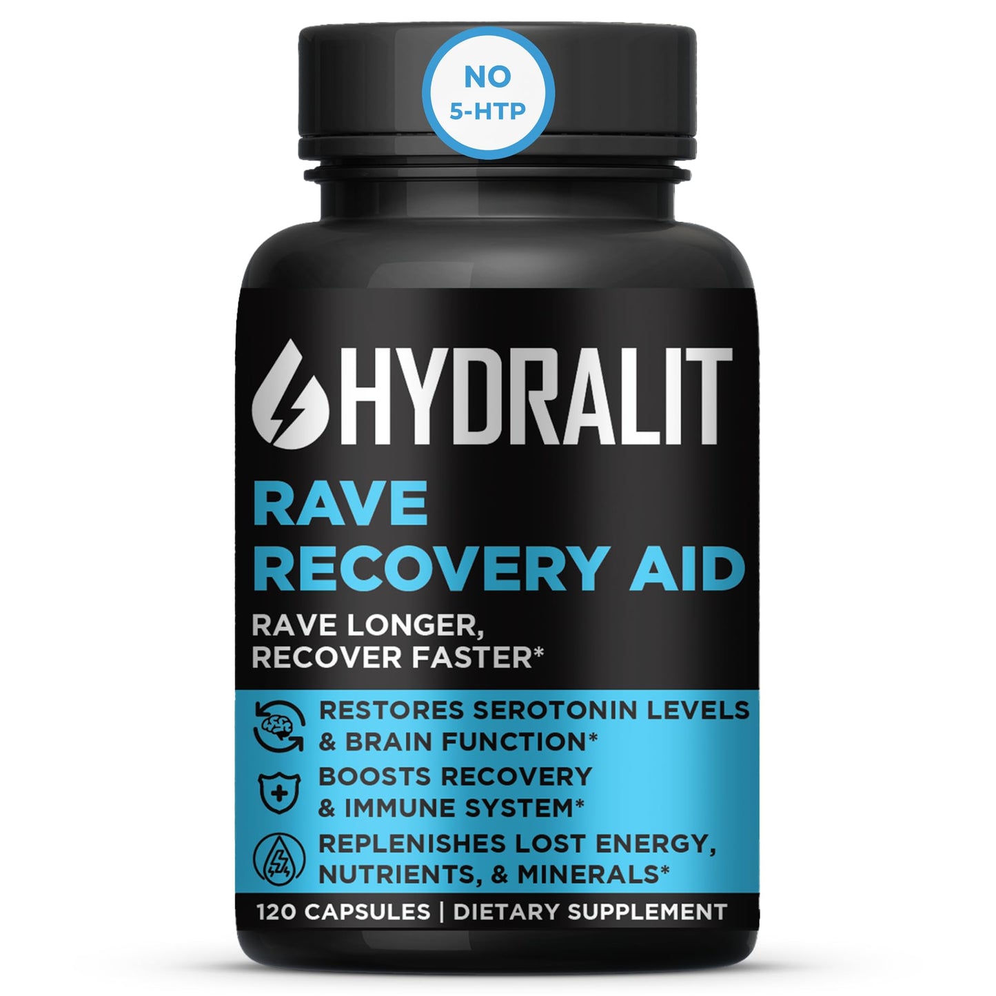 Hydralit Rave Recovery Aid 5-HTP Capsules 120 Count