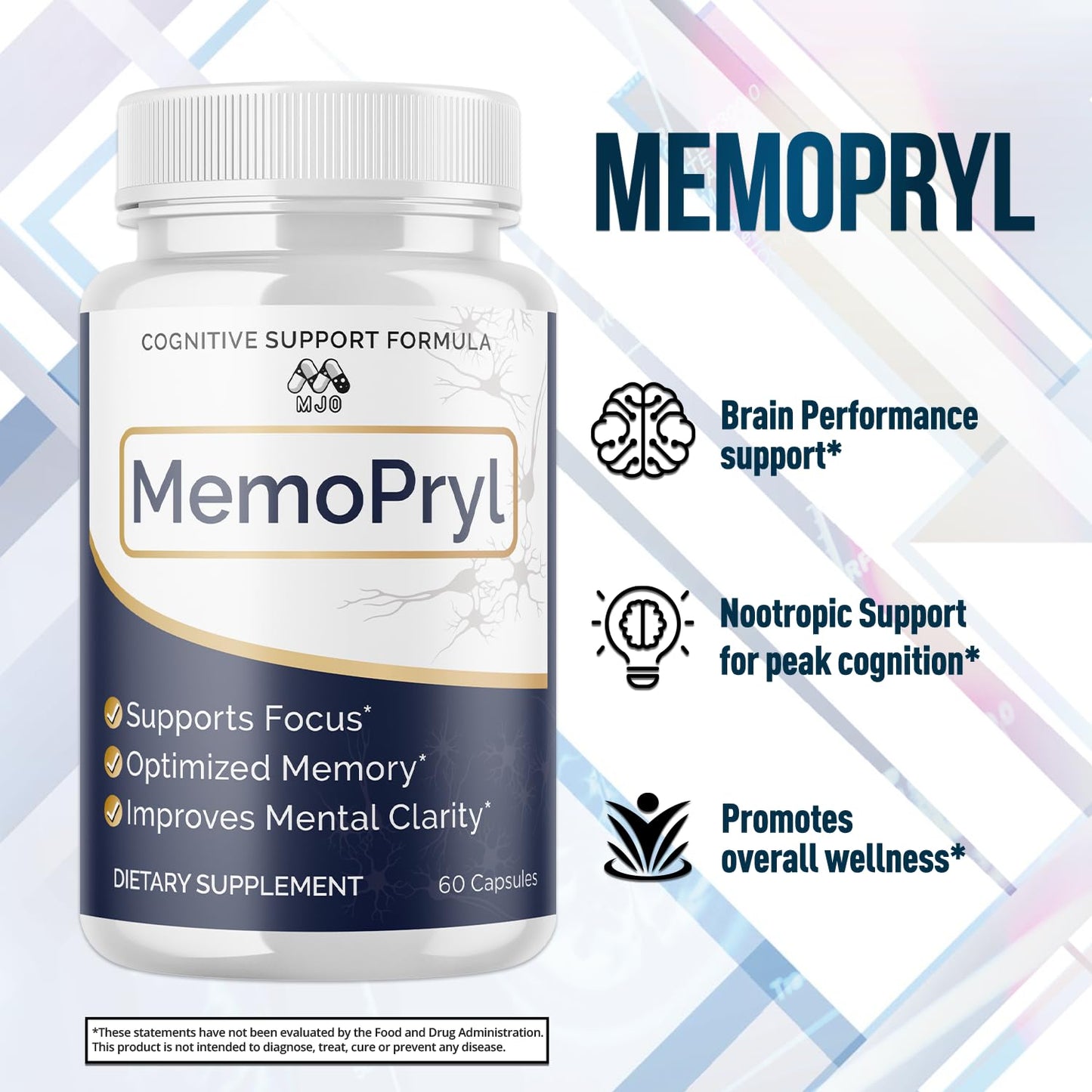 MJO Memopryl Brain Capsules 300 Capsules
