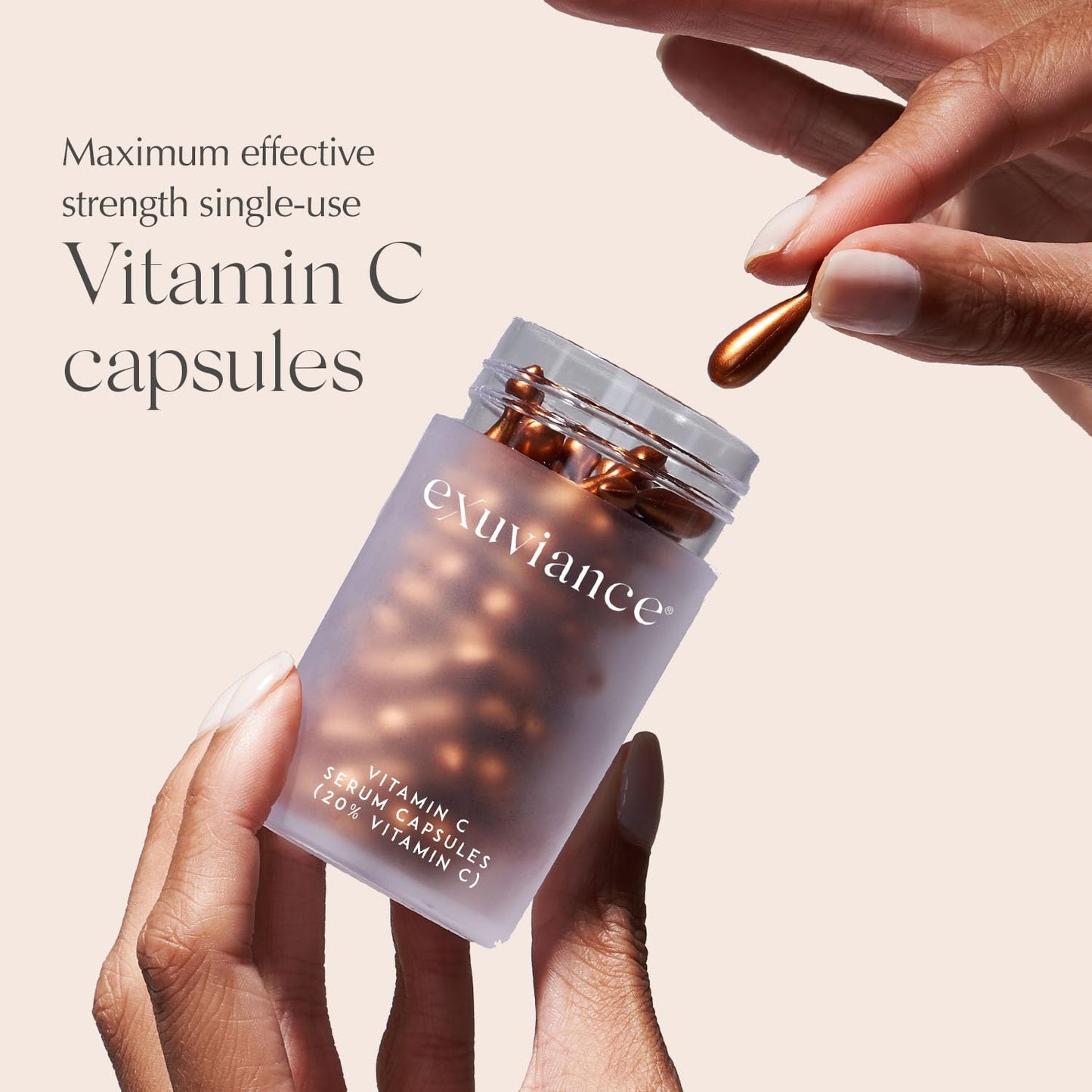 EXUVIANCE Vitamin C Serum Maximum Effective Strength Capsules, 60 Count